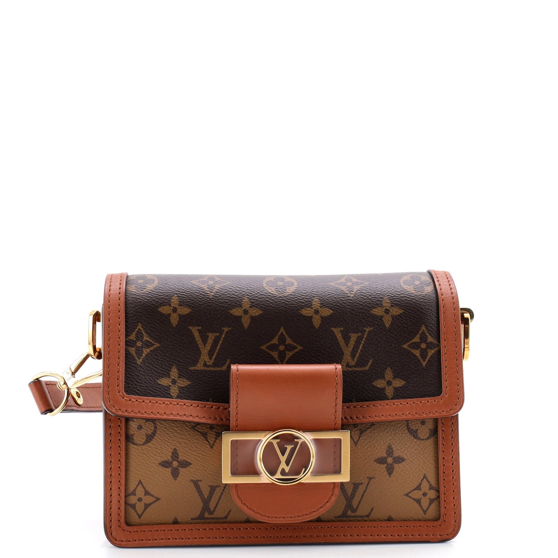 Louis Vuitton Dauphine Shoulder Bag Reverse Monogram Canvas Mini
