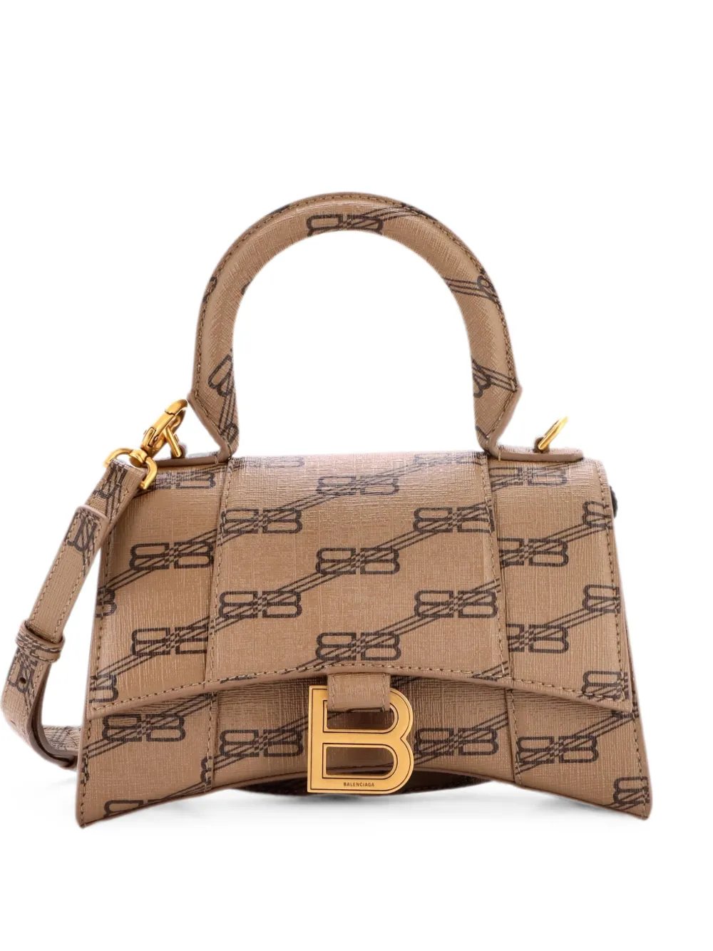Hourglass Top Handle Bag BB Coated Canvas XS crossbody bag