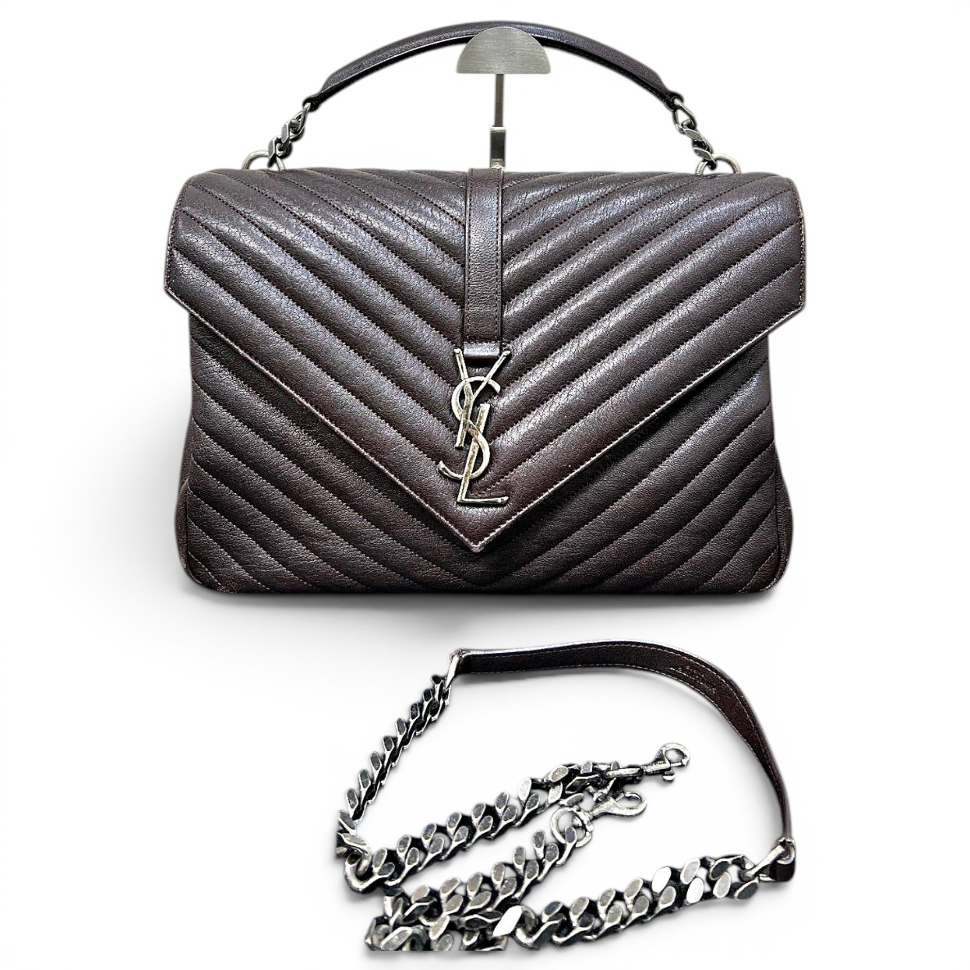 Collége monogramme leather handbag