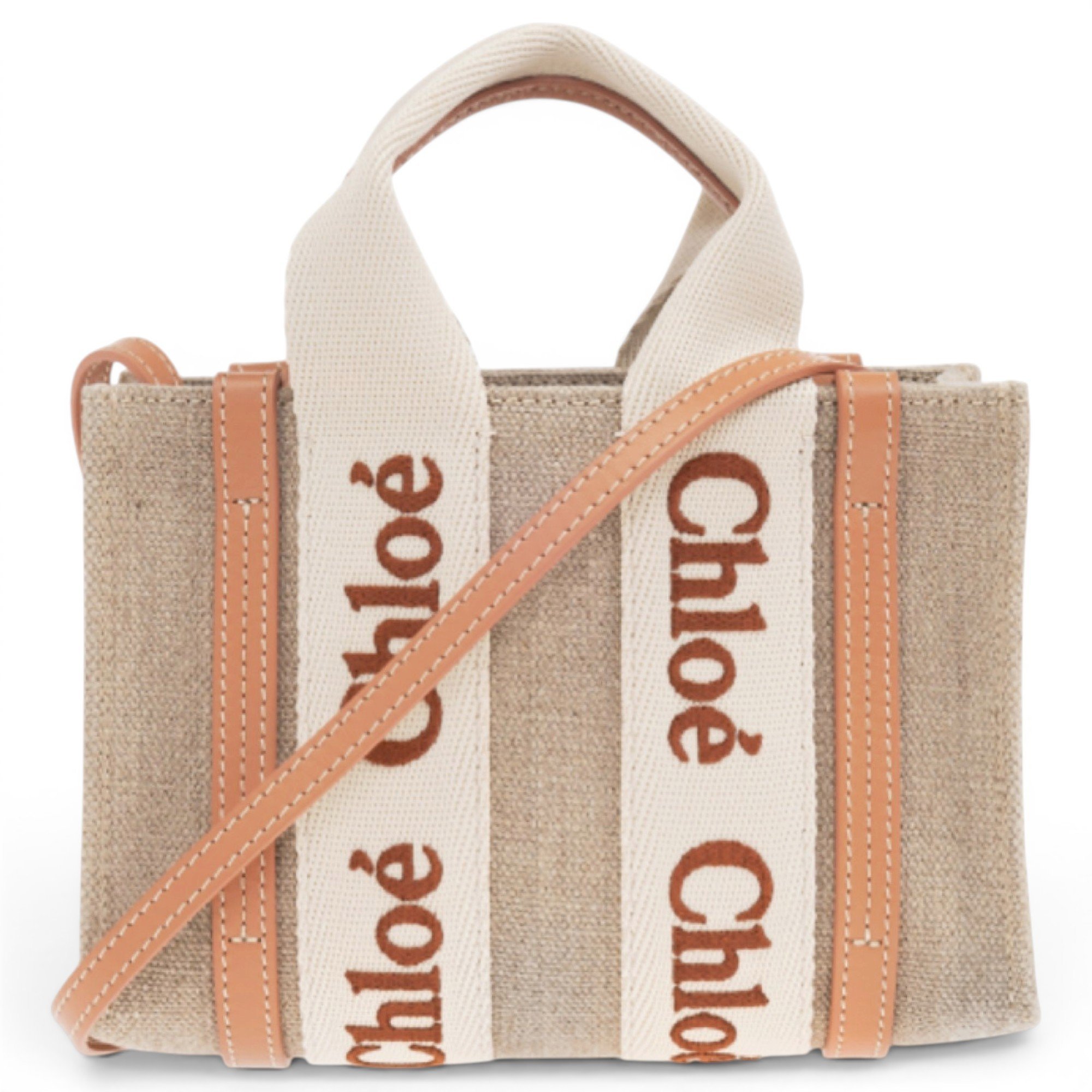 Chloe Woody leather crossbody bag