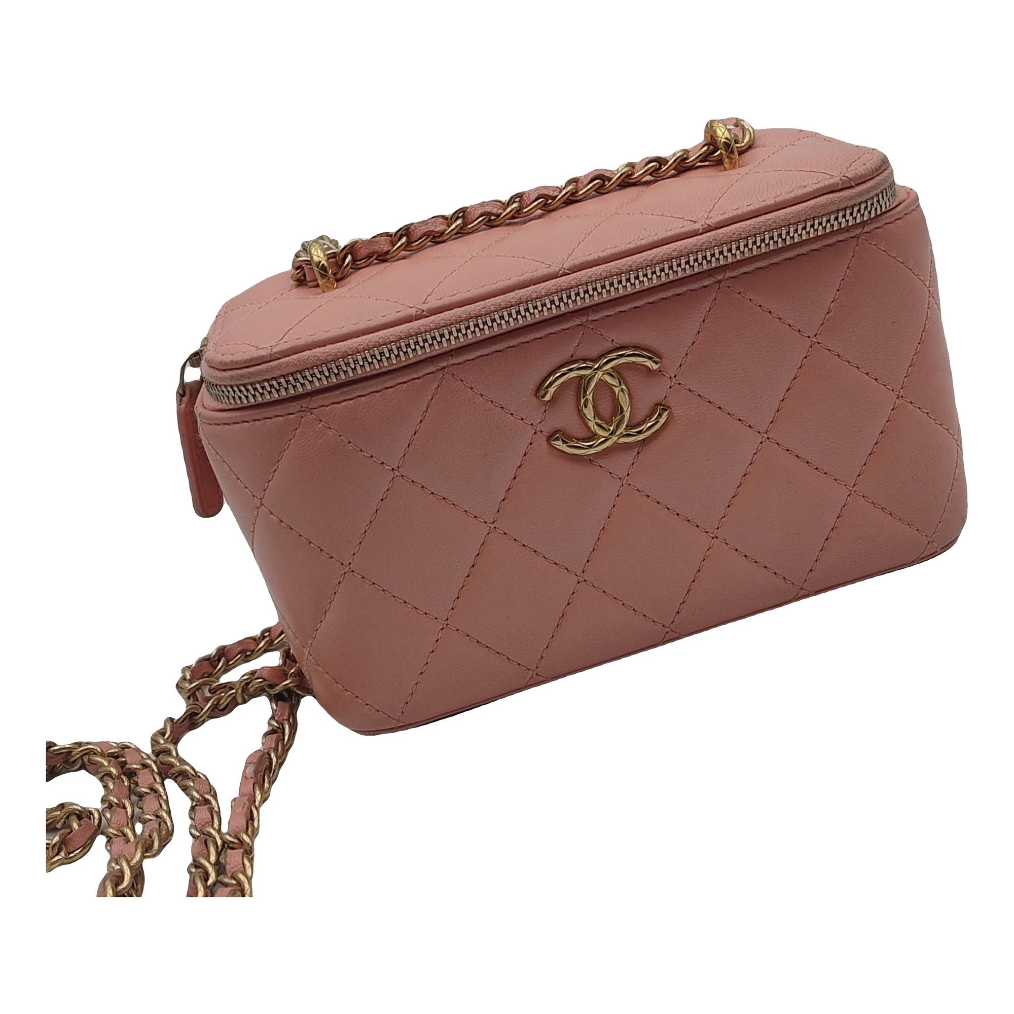 Trendy CC Vanity leather handbag