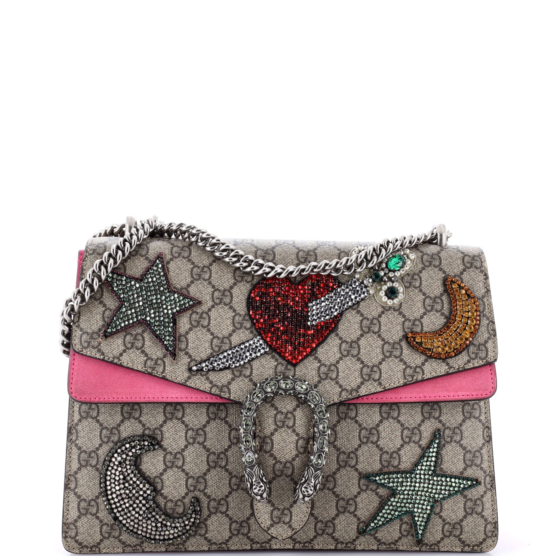 Dionysus Bag Embellished GG Coated Canvas Medium