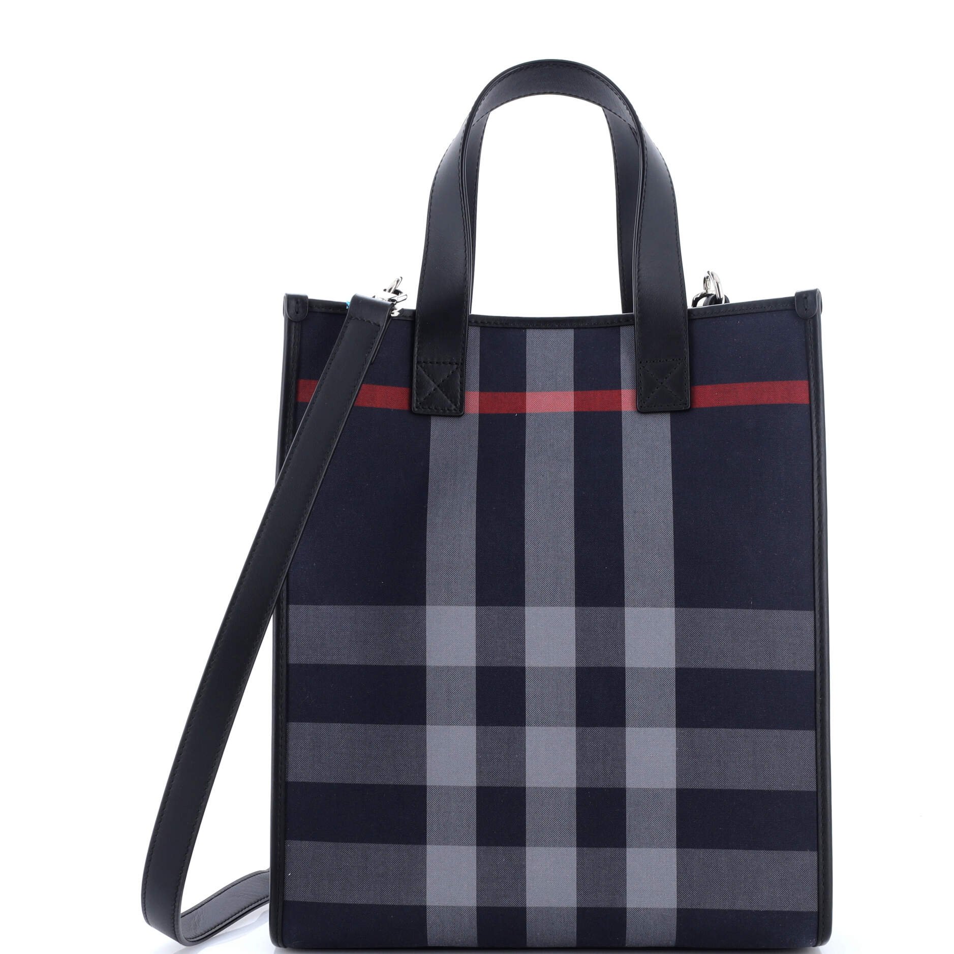 Book Tote Check E-Canvas Medium
