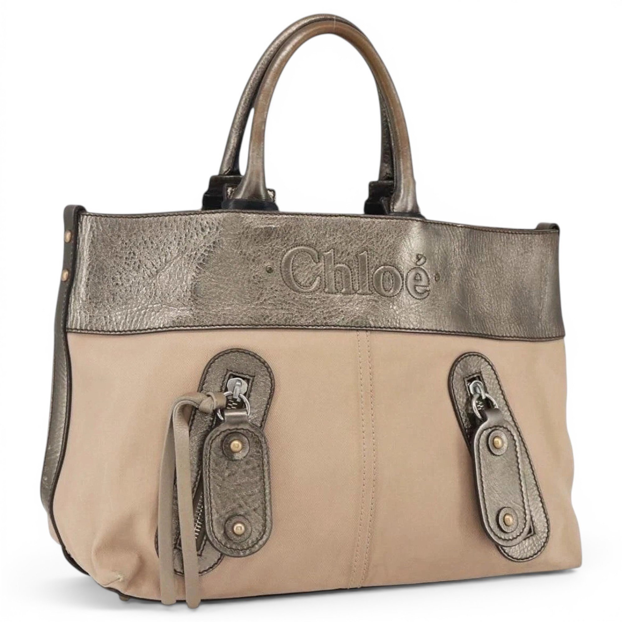 Leather tote