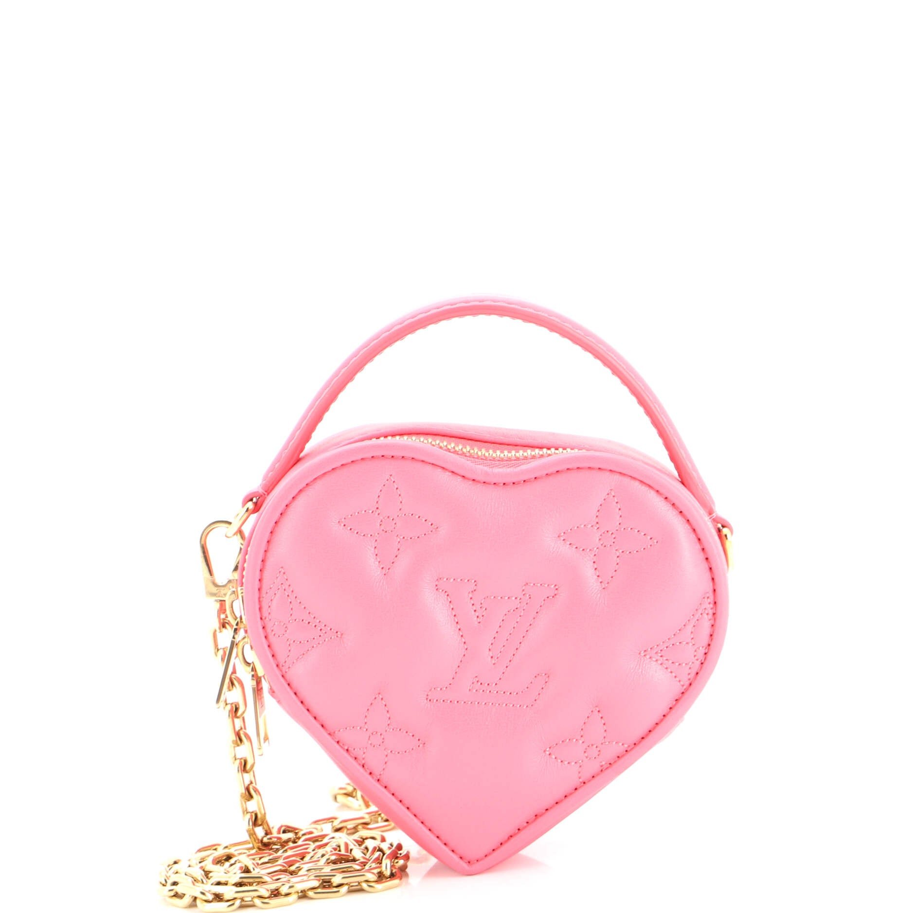 Pop My Heart Pouch Bag Bubblegram Leather