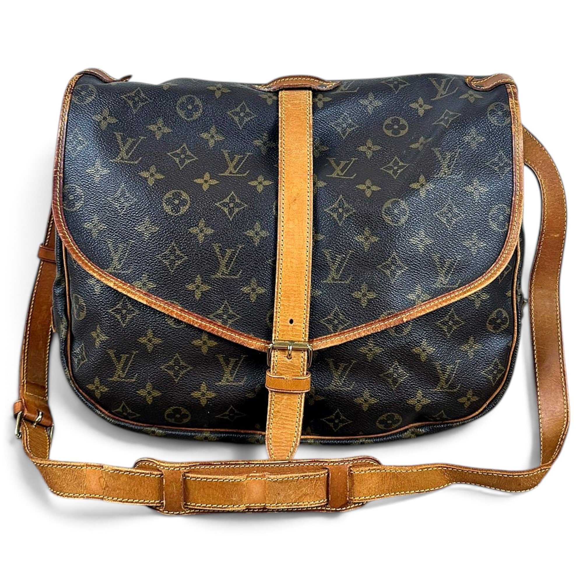 Saumur leather crossbody bag