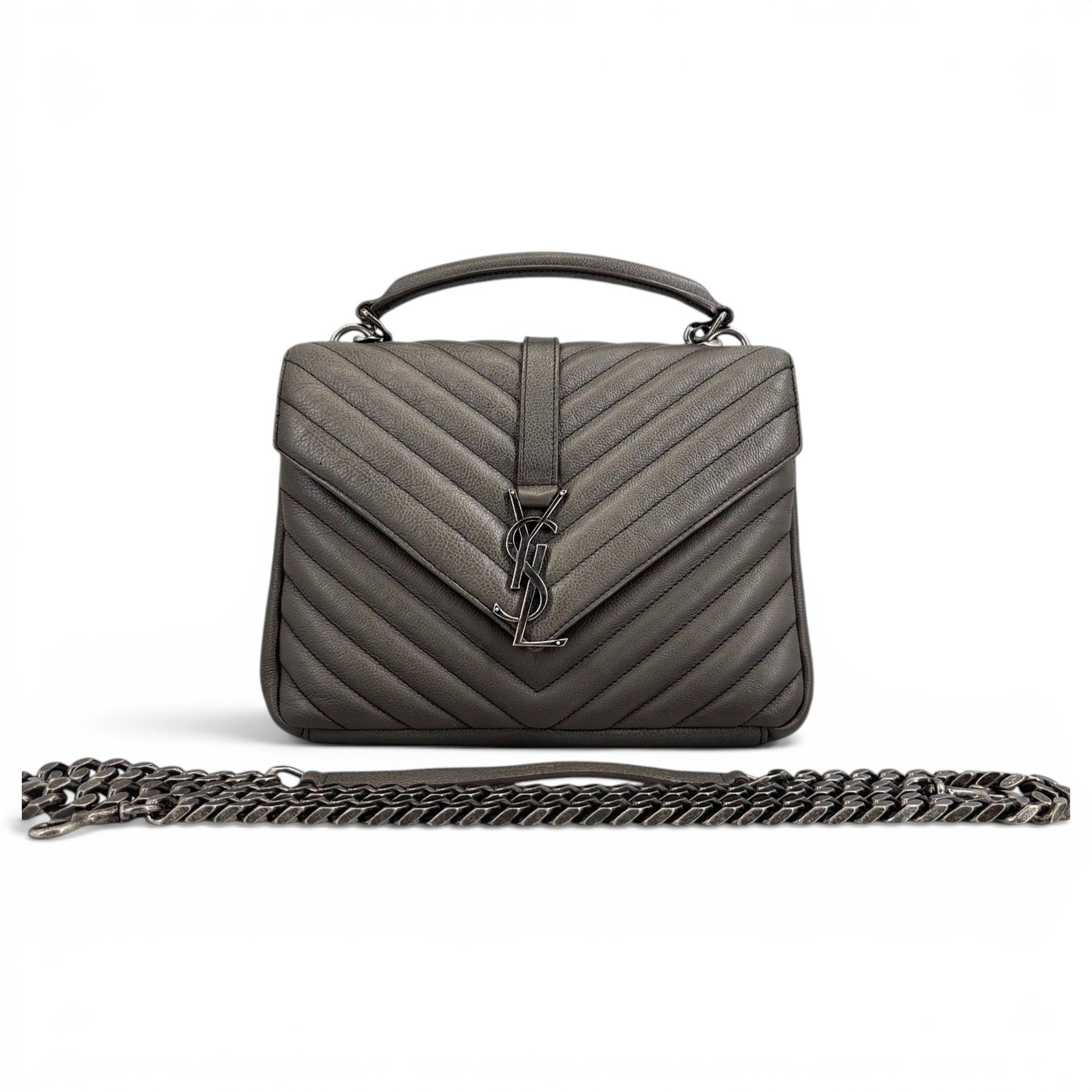 Saint Laurent Collége monogramme leather handbag