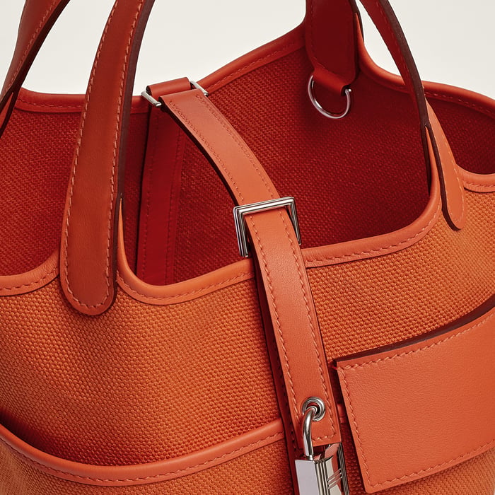 Orange Picotin Lock 18 Pocket Bag
