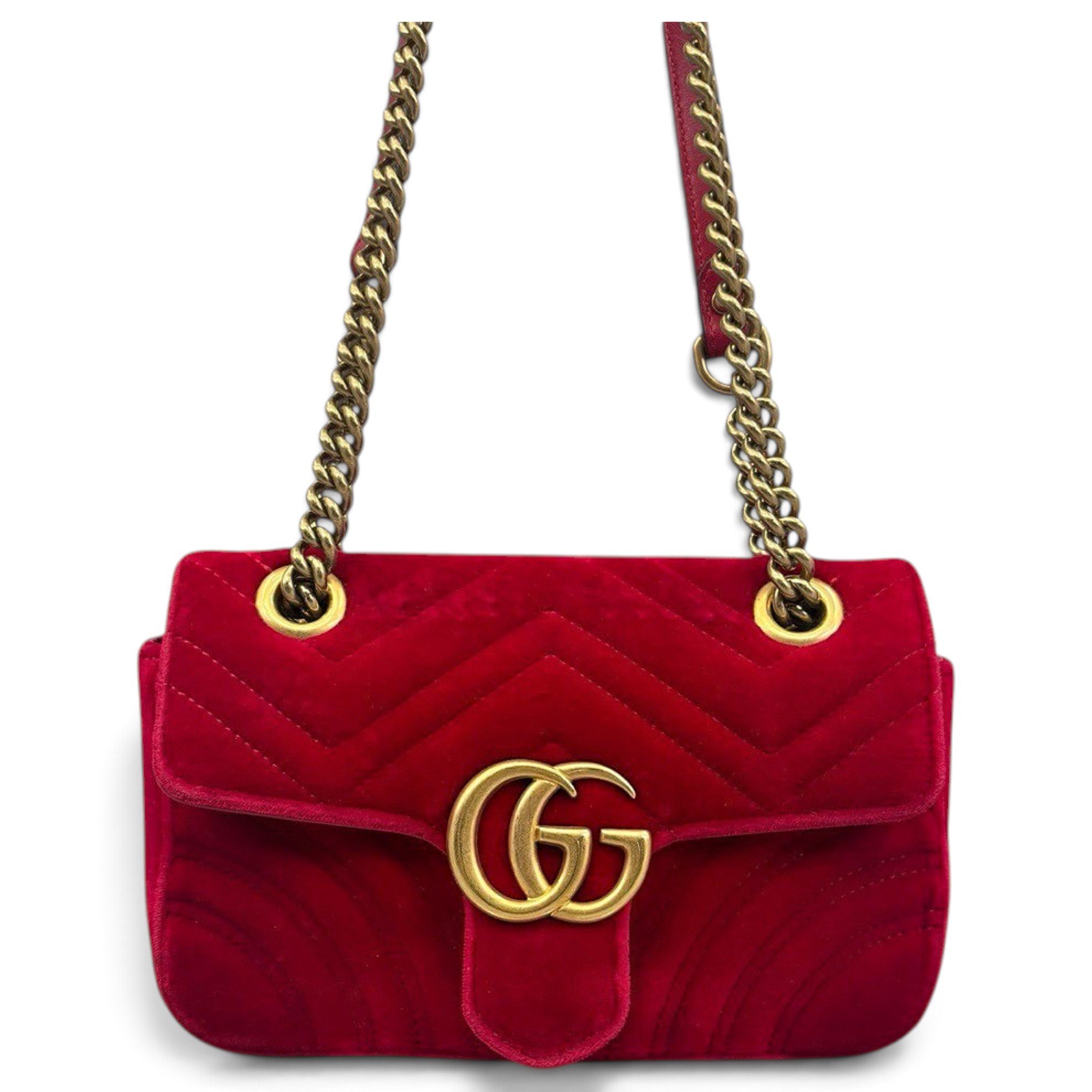 Marmont velvet crossbody bag