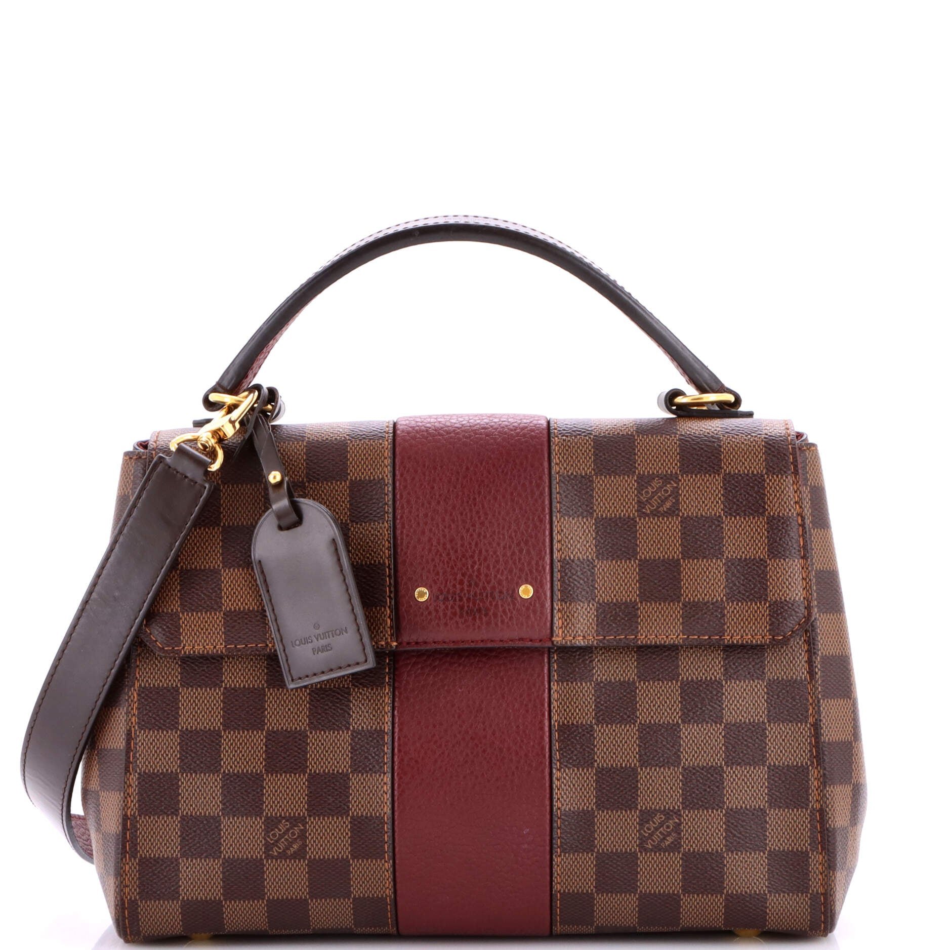 Bond Street Handbag Damier with Leather MM