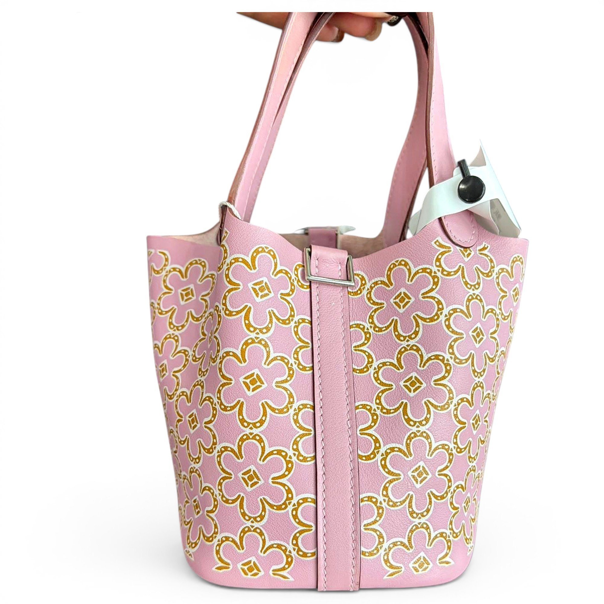 Picotin leather handbag