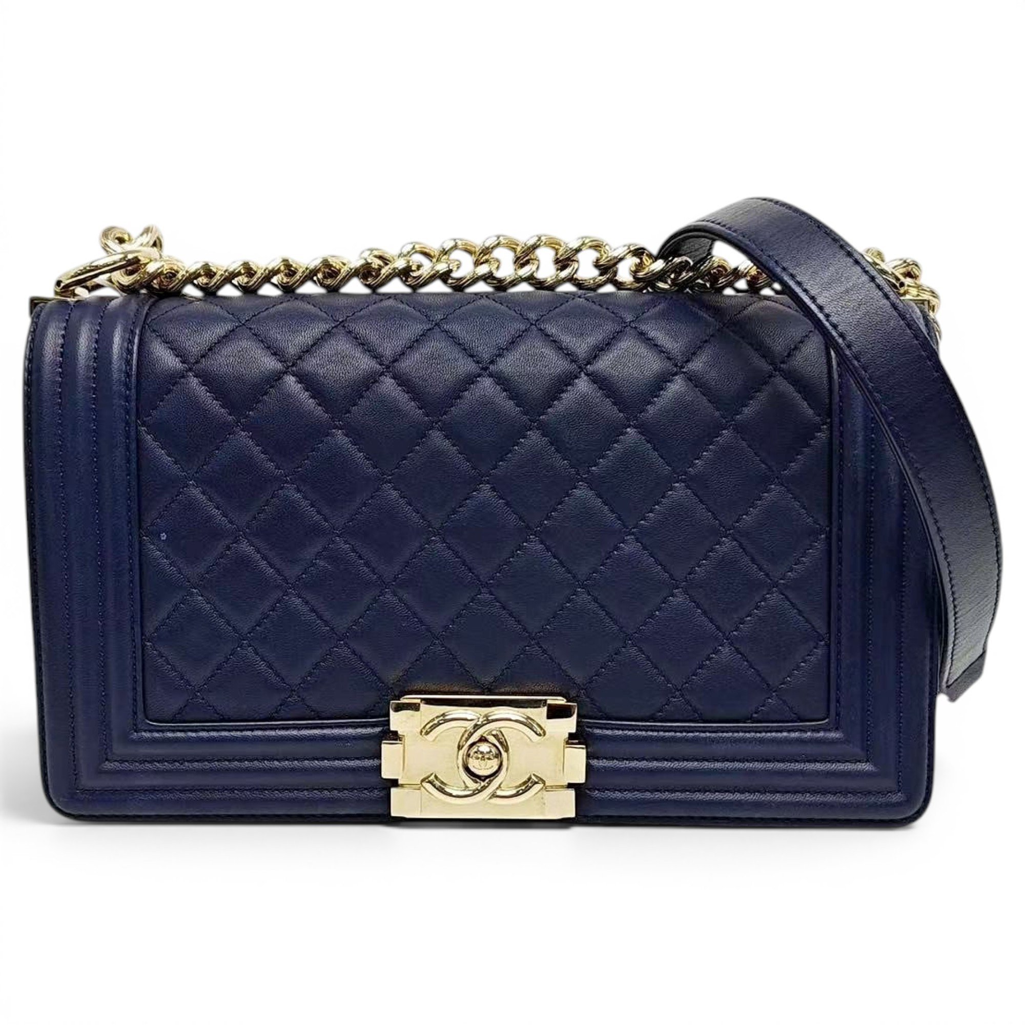 Boy leather crossbody bag