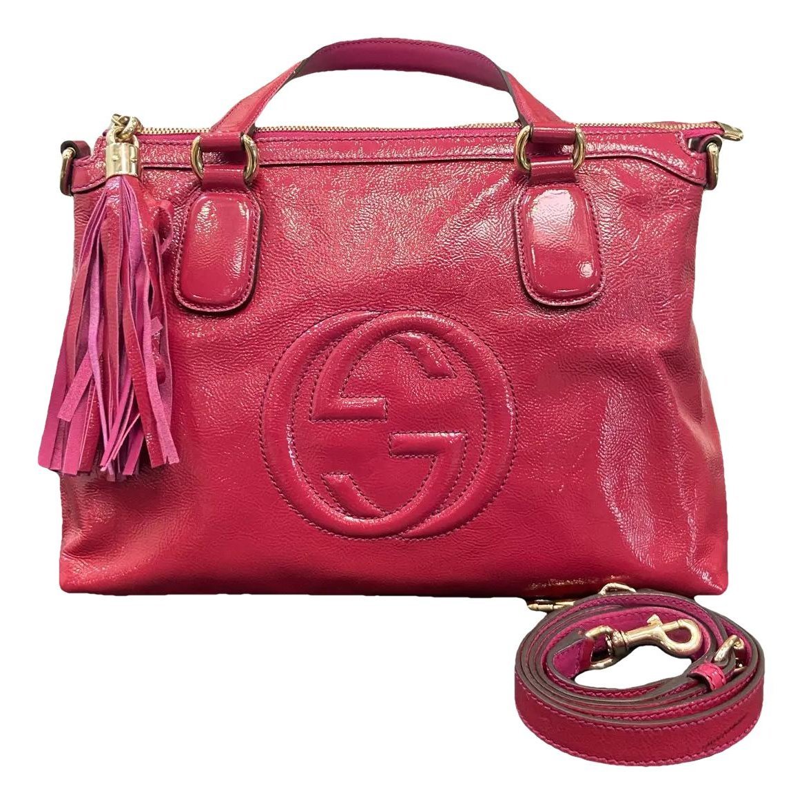 Soho Zip patent leather handbag