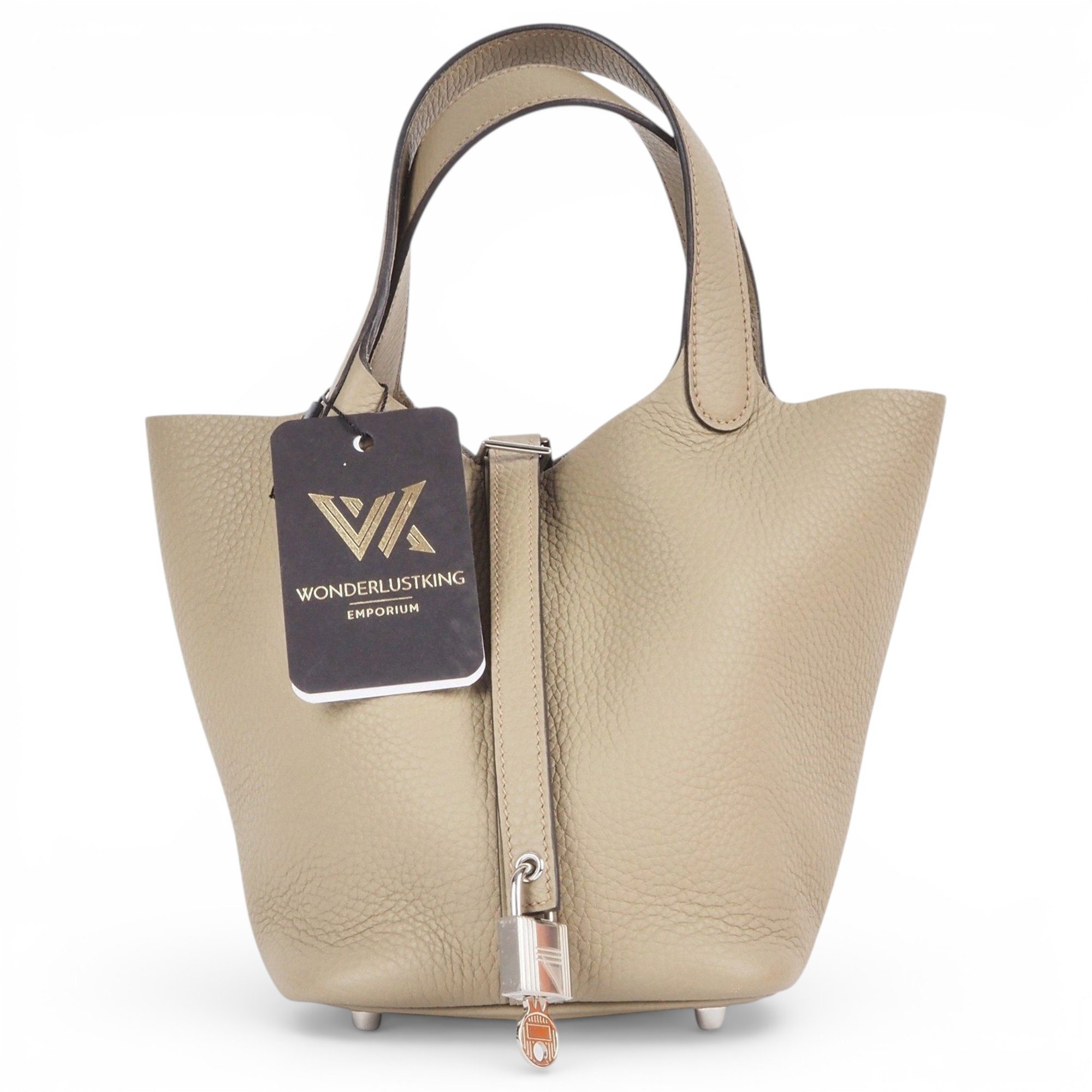 Picotin leather handbag