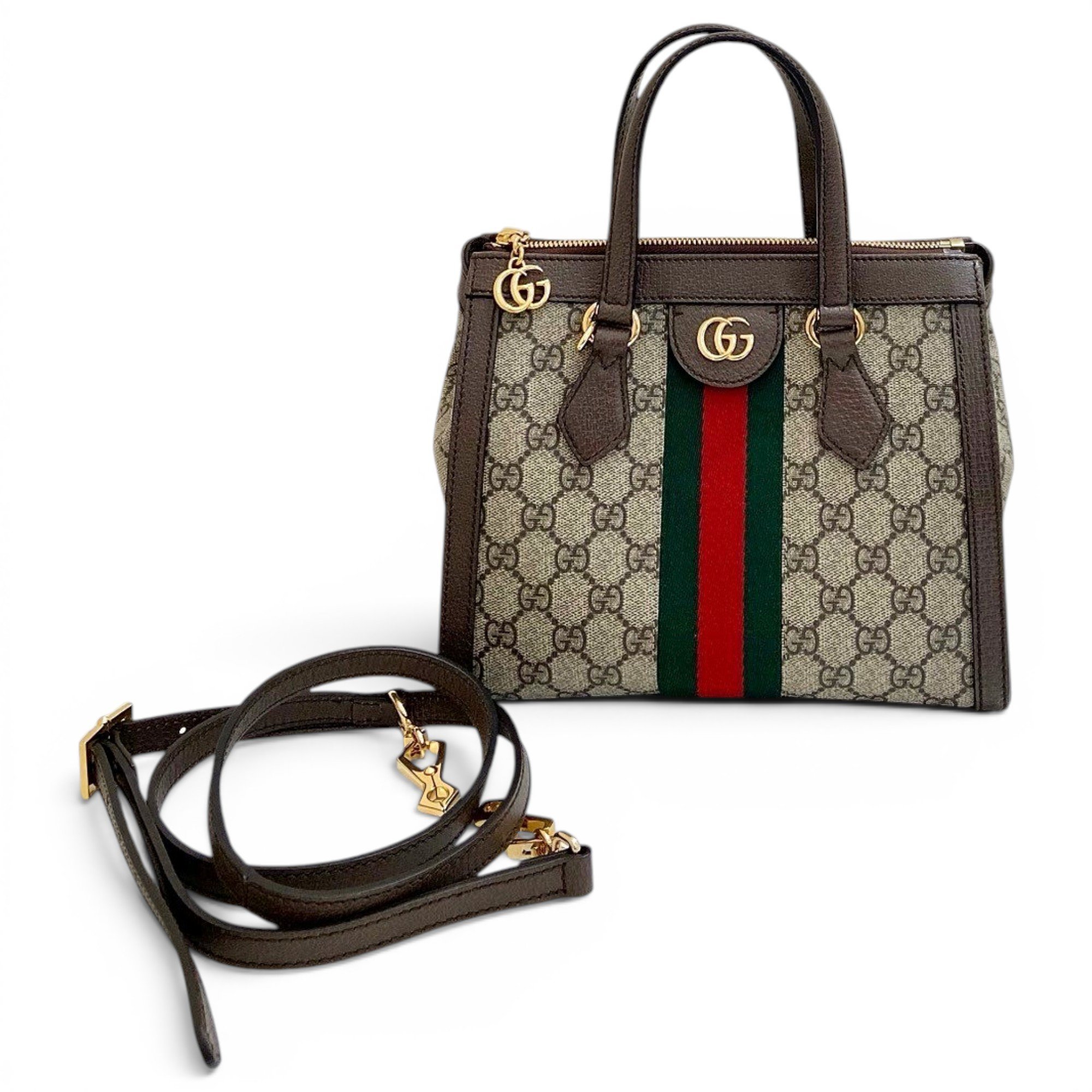 Ophidia Top Handle cloth handbag