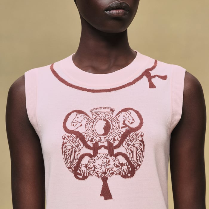 Rose Opaline Sleeveless Tunic Dress