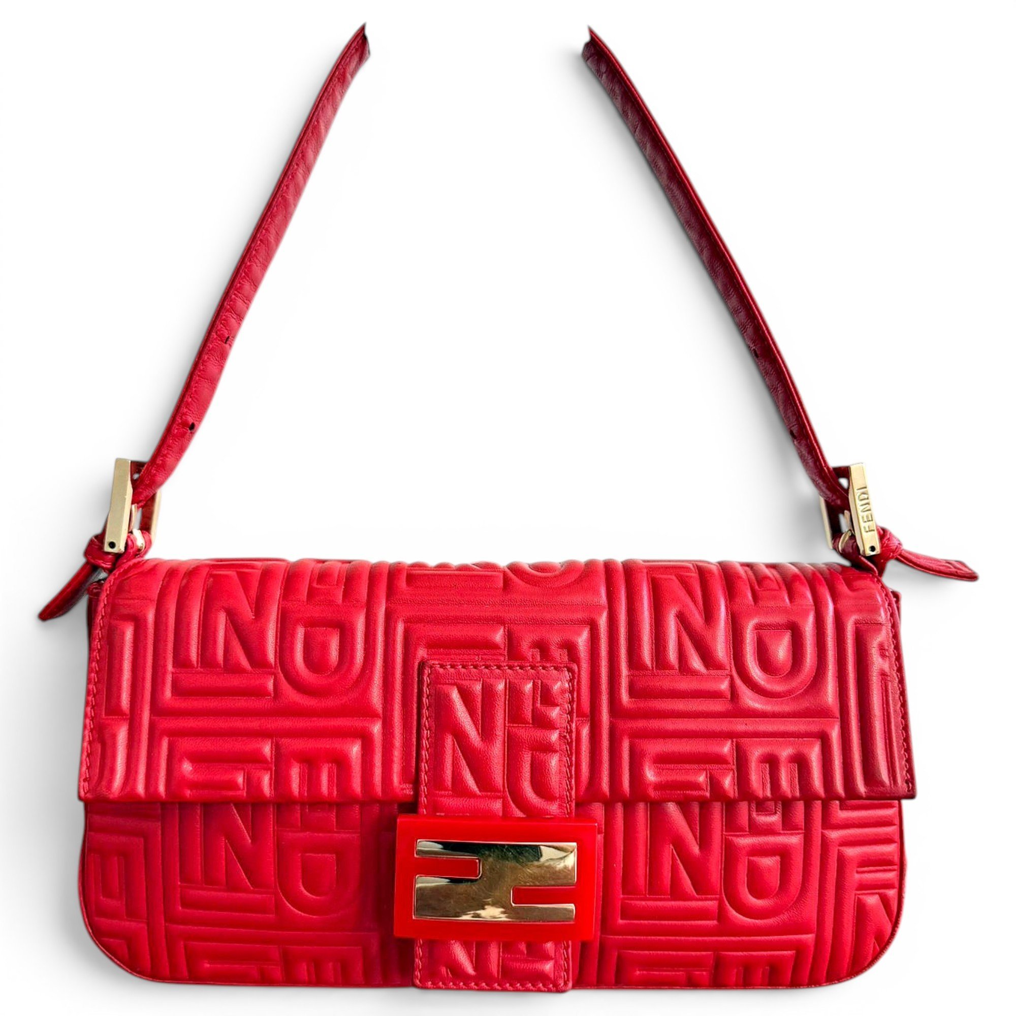 Baguette leather handbag