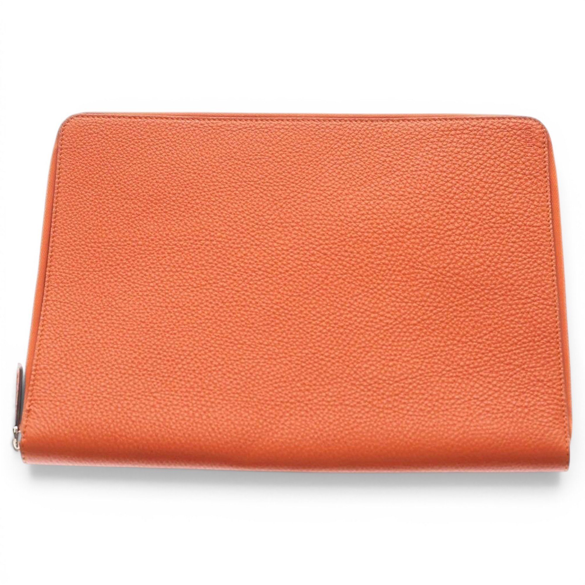 Leather clutch bag