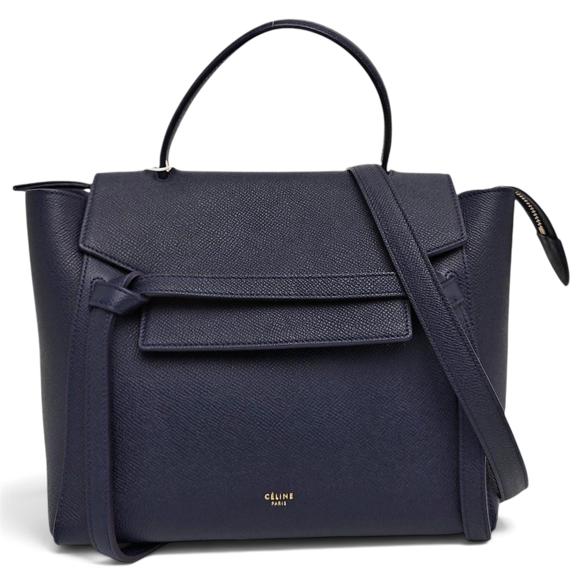 Belt leather handbag