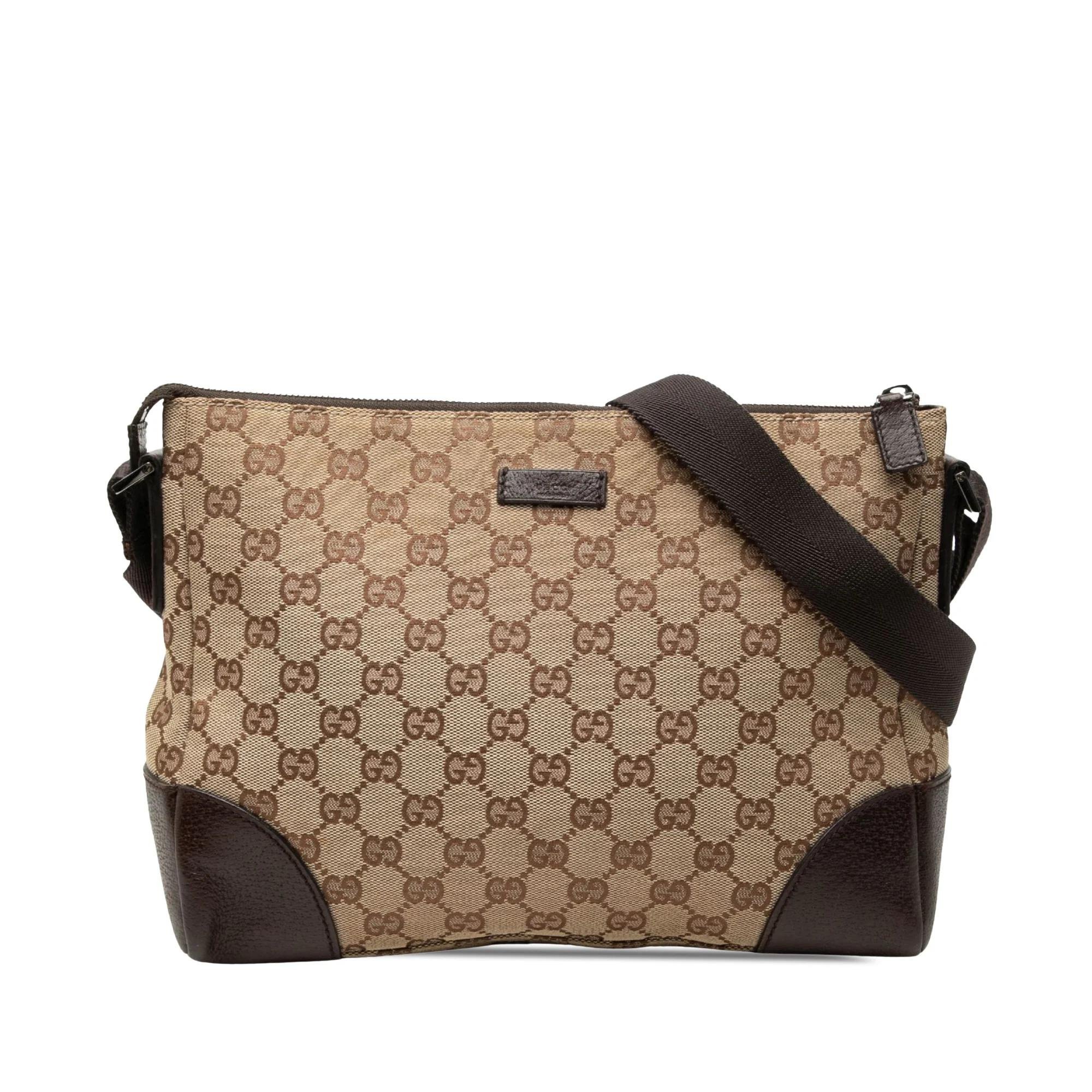 Gucci B leather crossbody bag