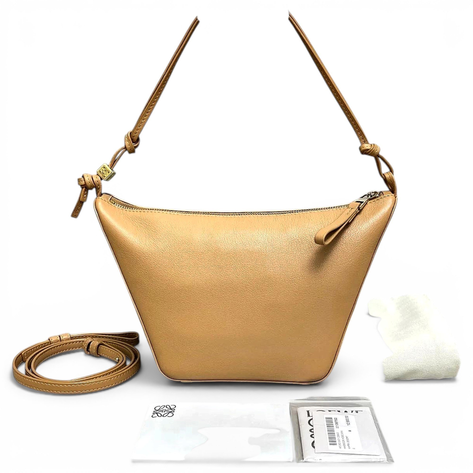 Hammock leather handbag