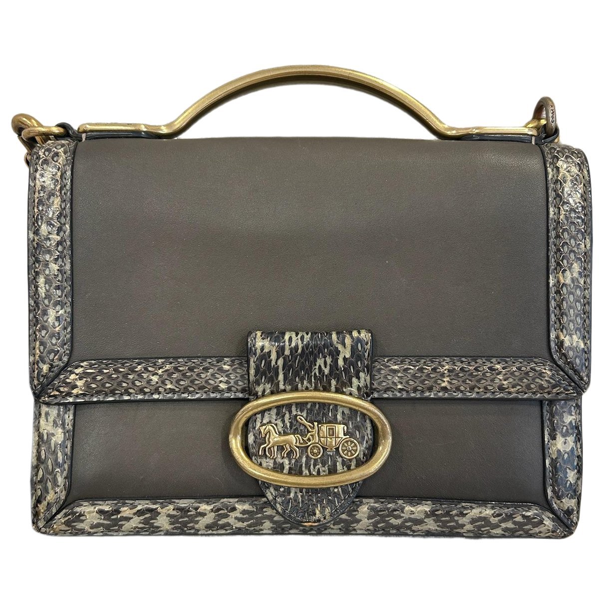 Leather clutch bag