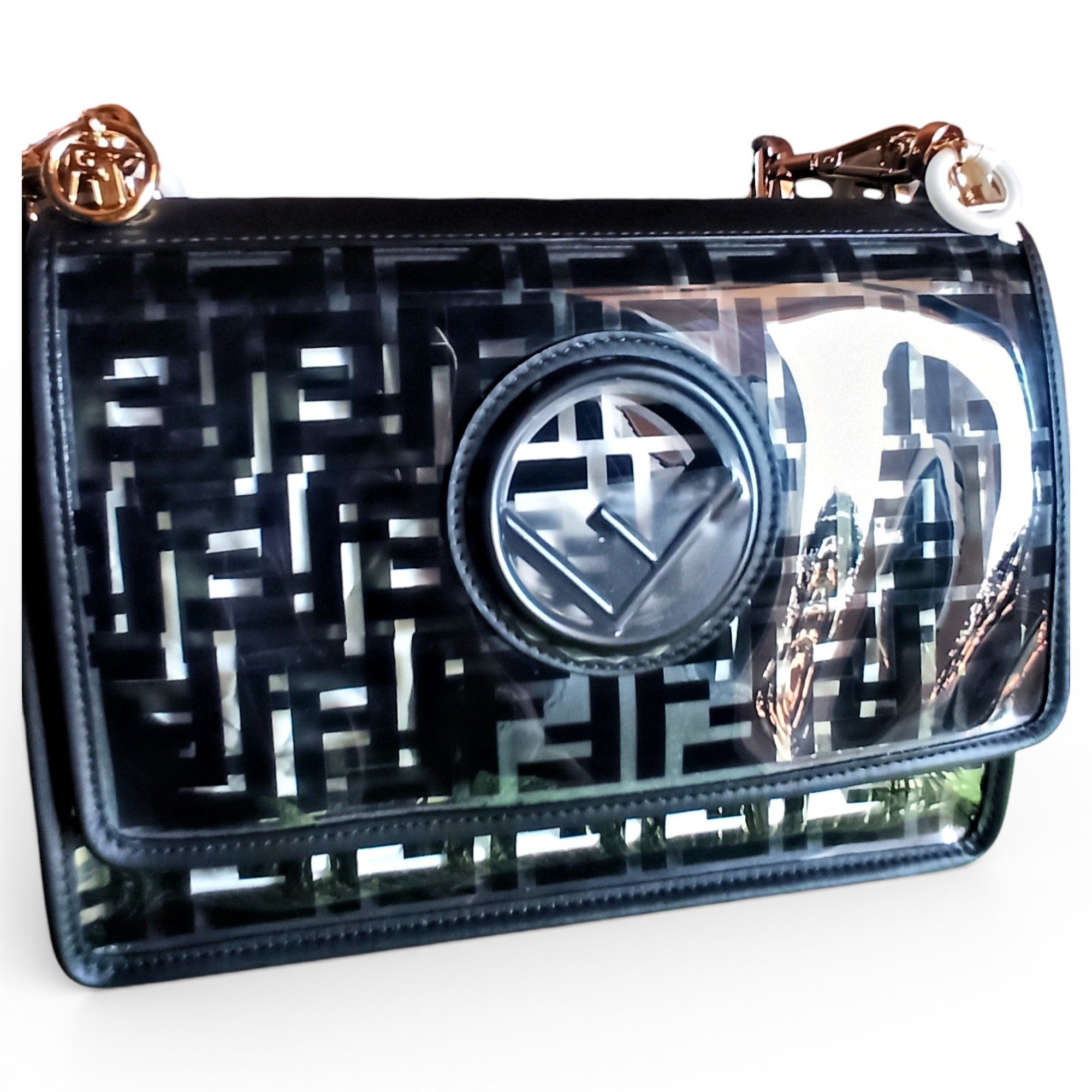 Kan I Logo leather handbag