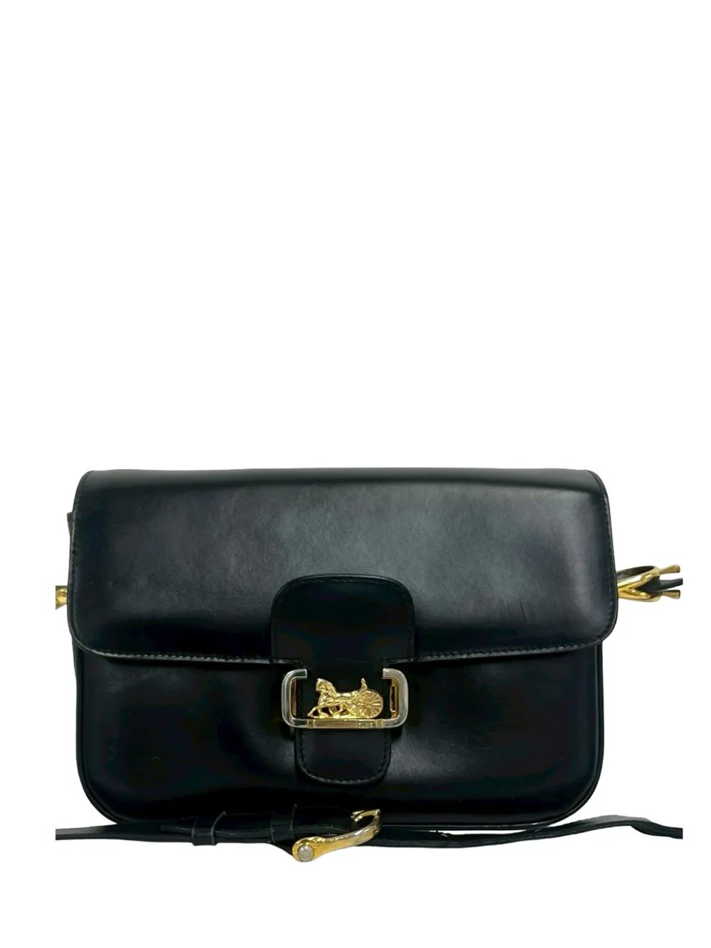 20th Century Calfskin Horse Carriage crossbody bag