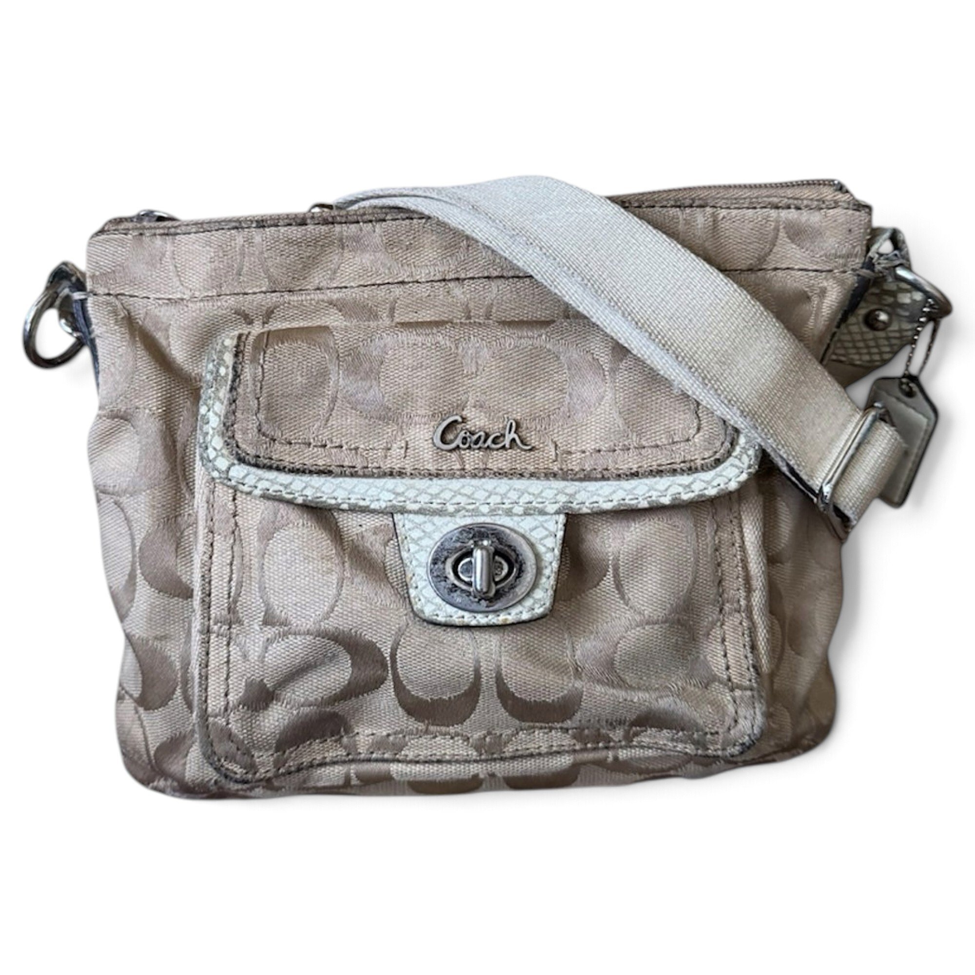 Signature Sufflette cloth crossbody bag