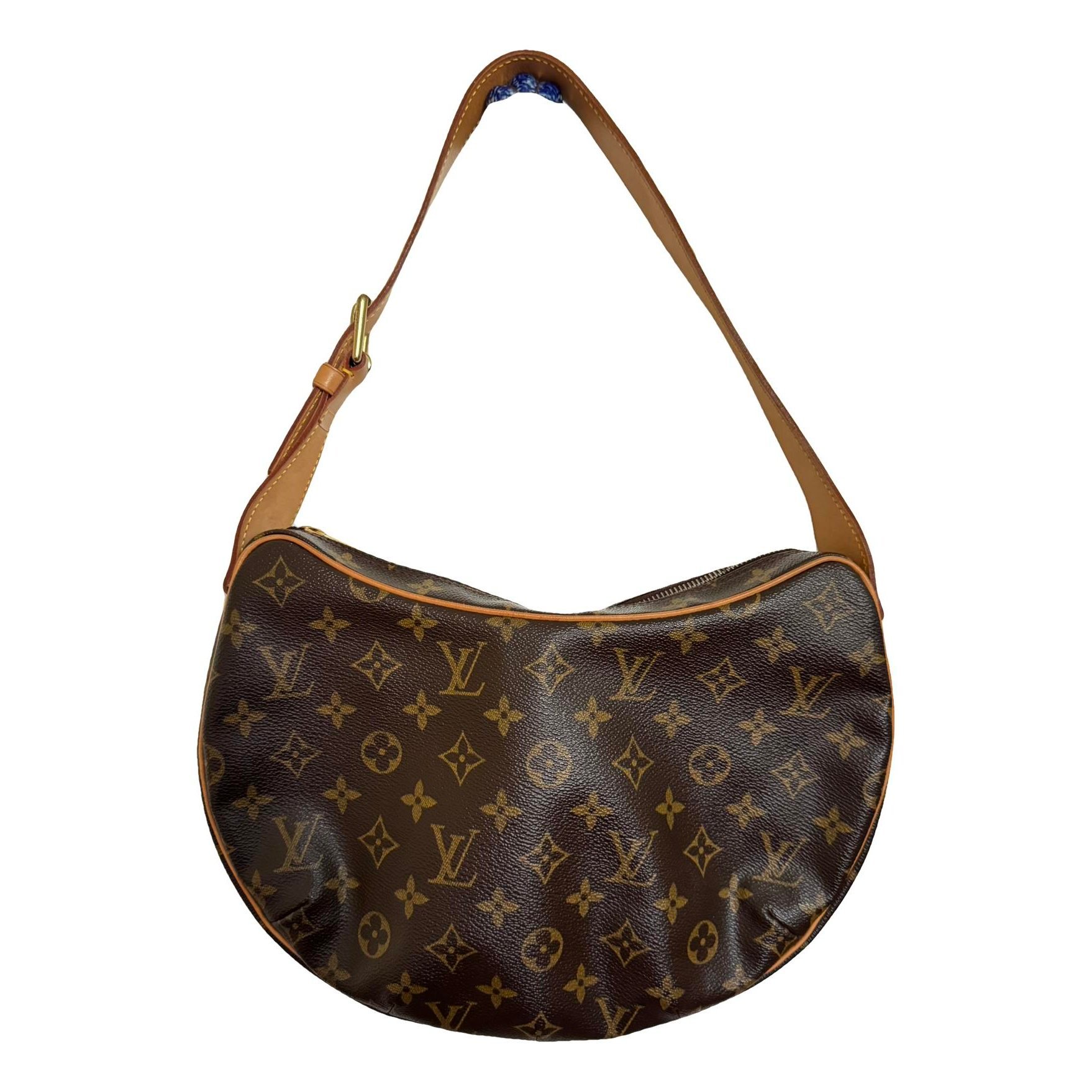 Croissant leather handbag