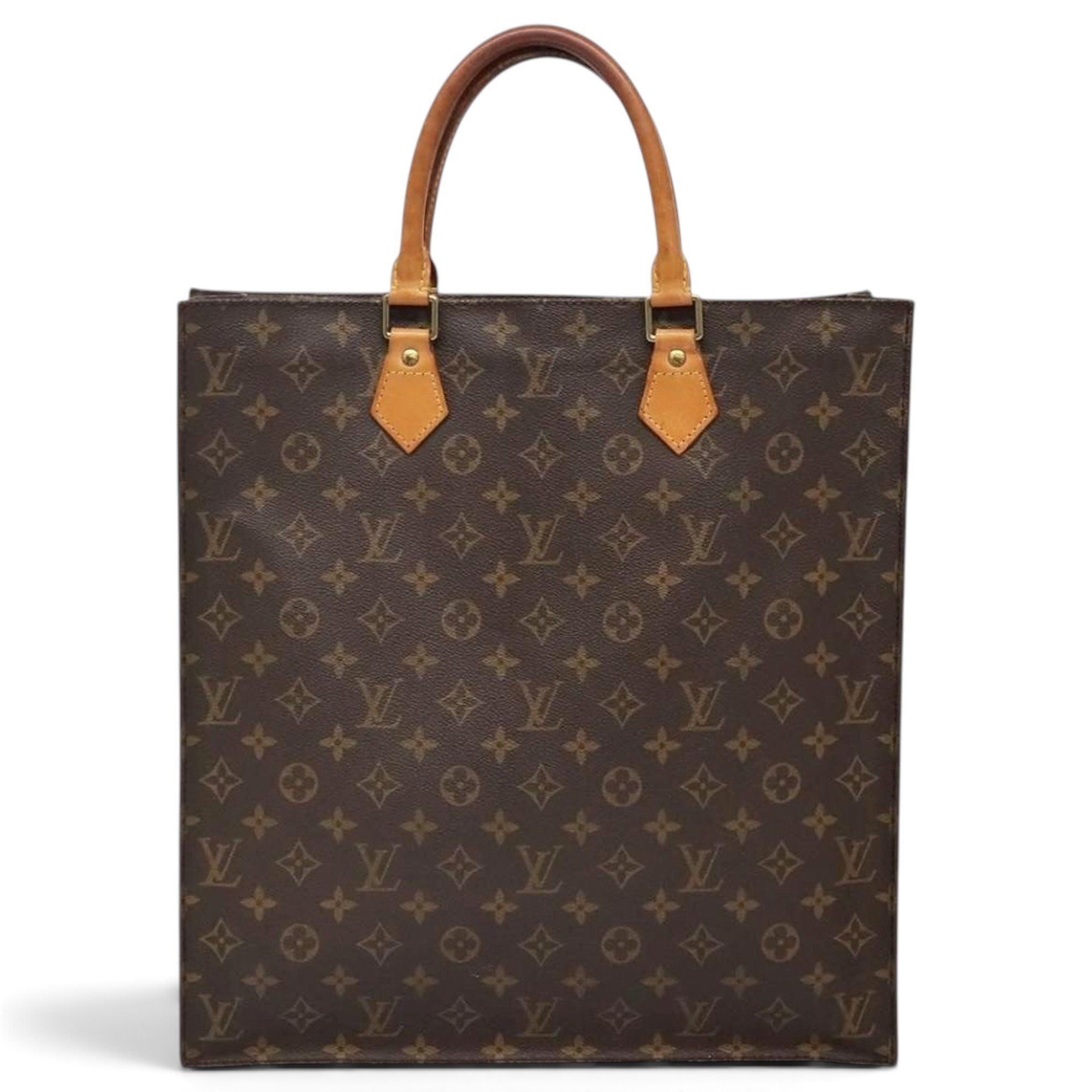 Plat leather tote