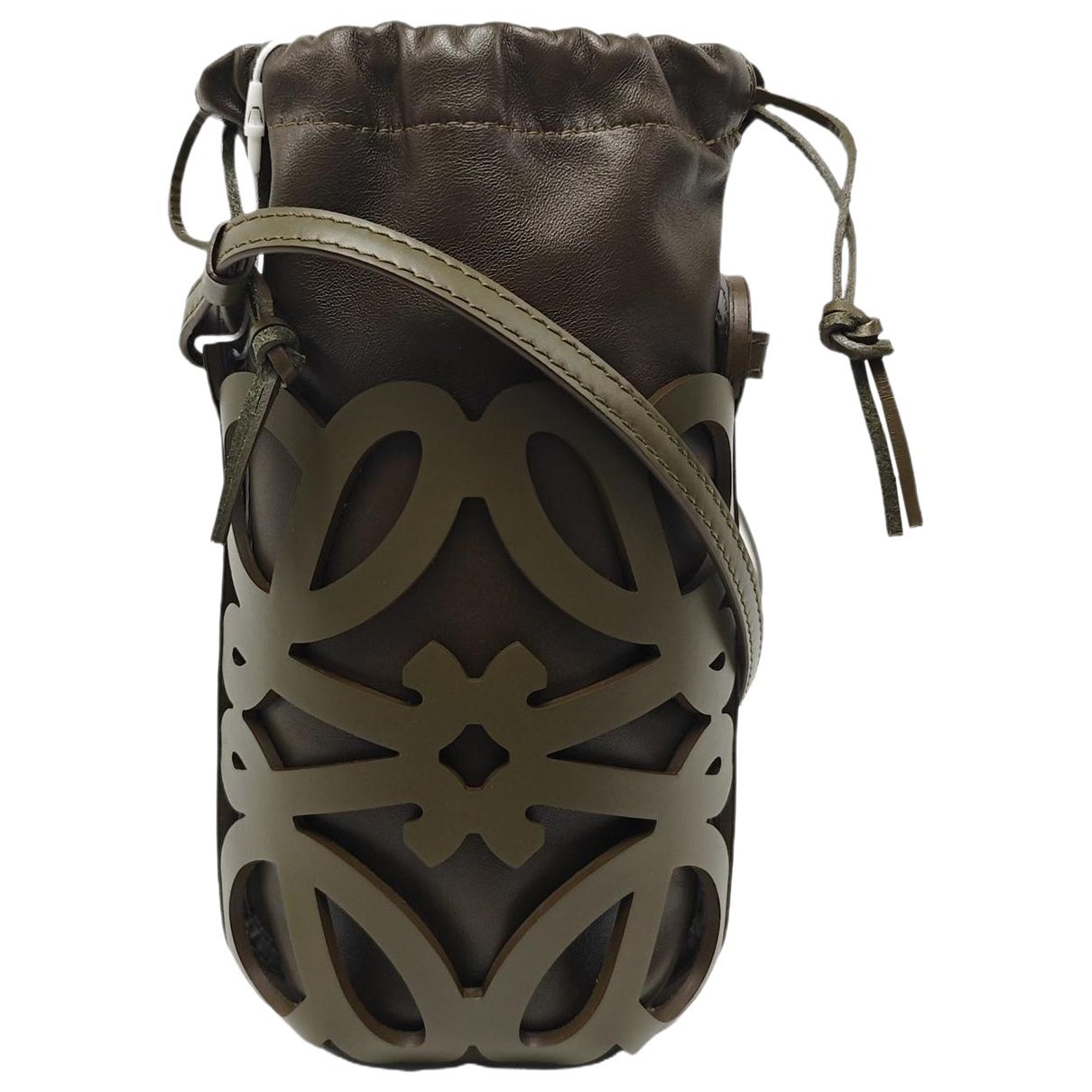 Anagram leather crossbody bag