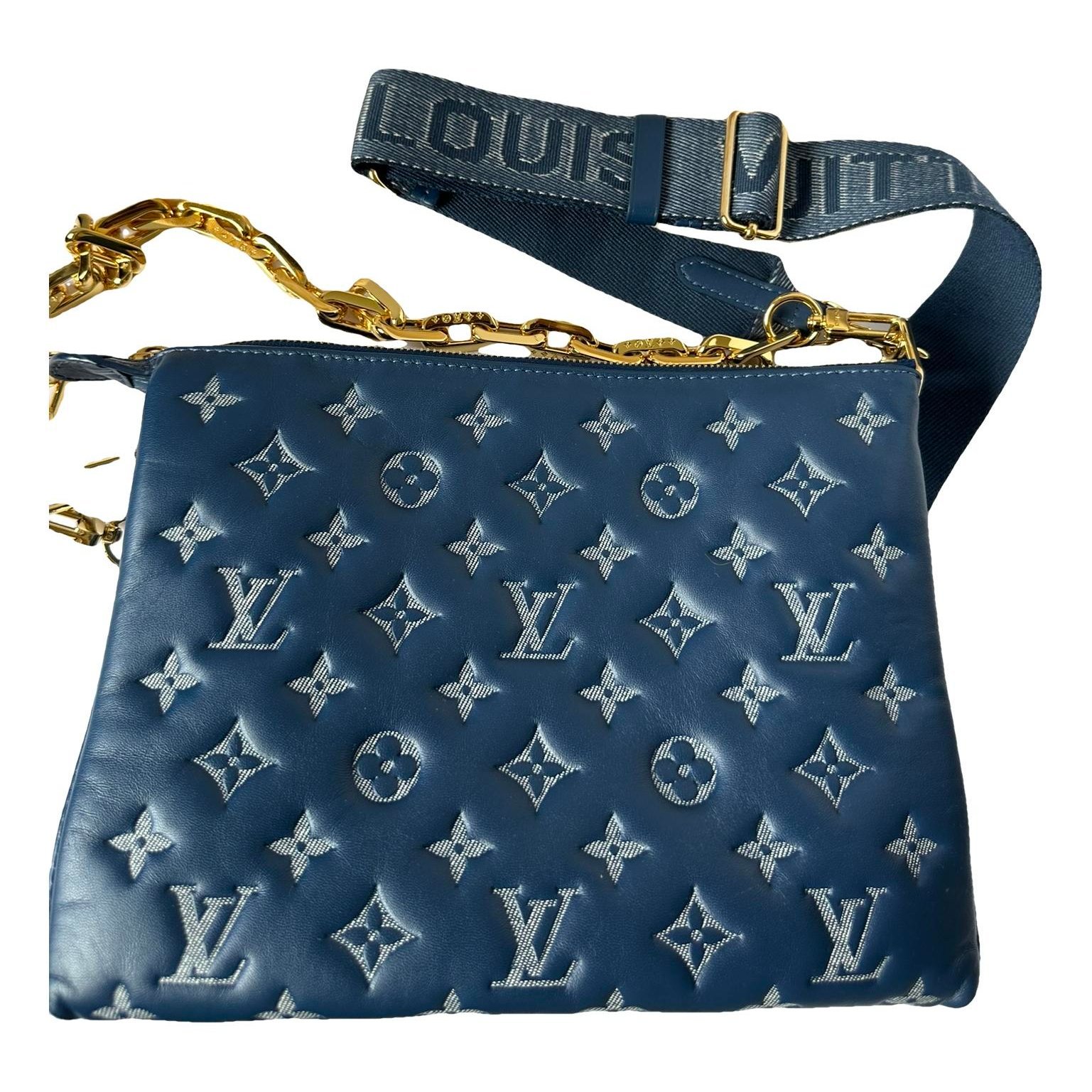 Coussin leather crossbody bag