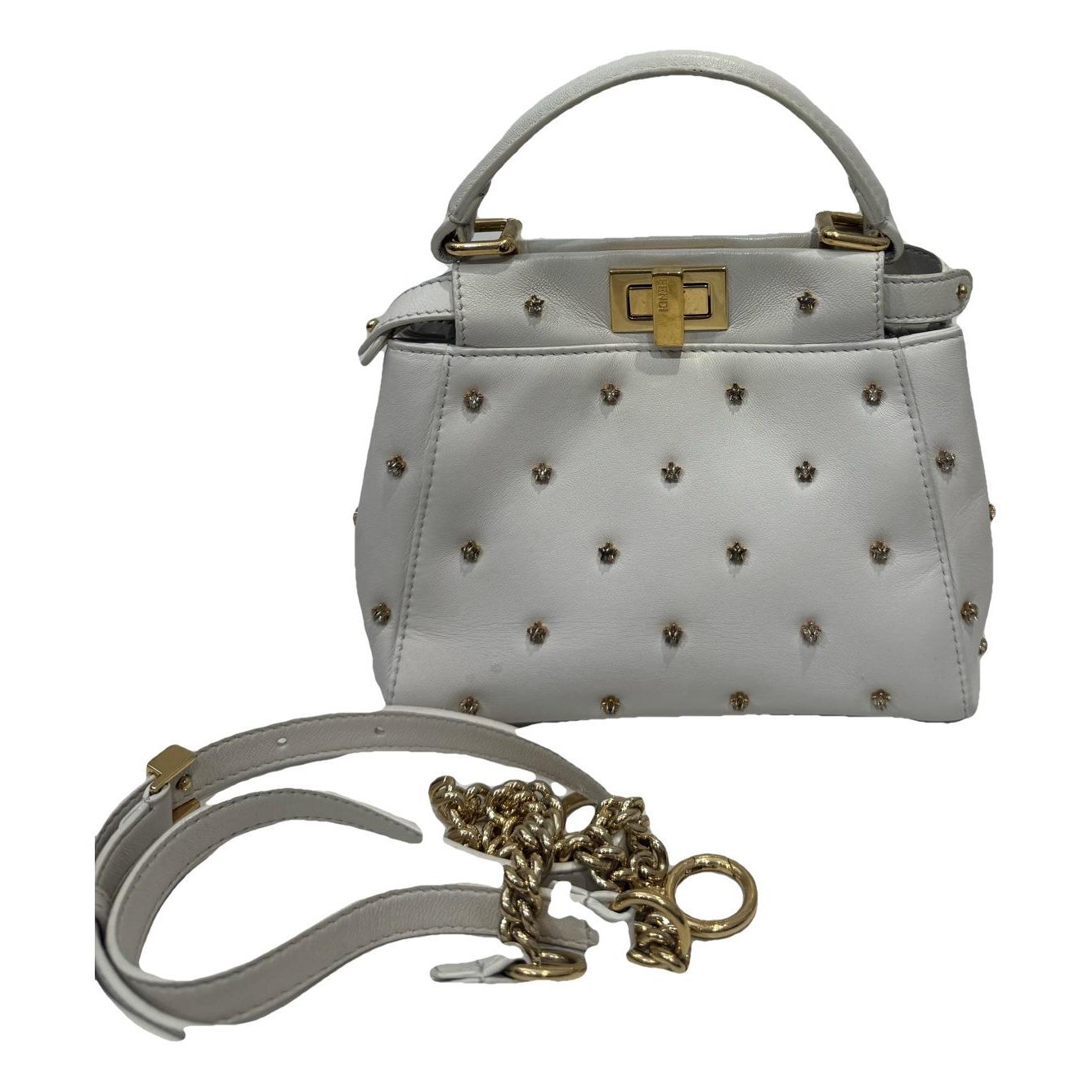 Peekaboo leather handbag