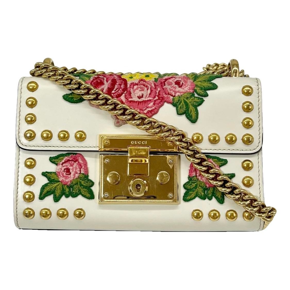 Leather clutch bag