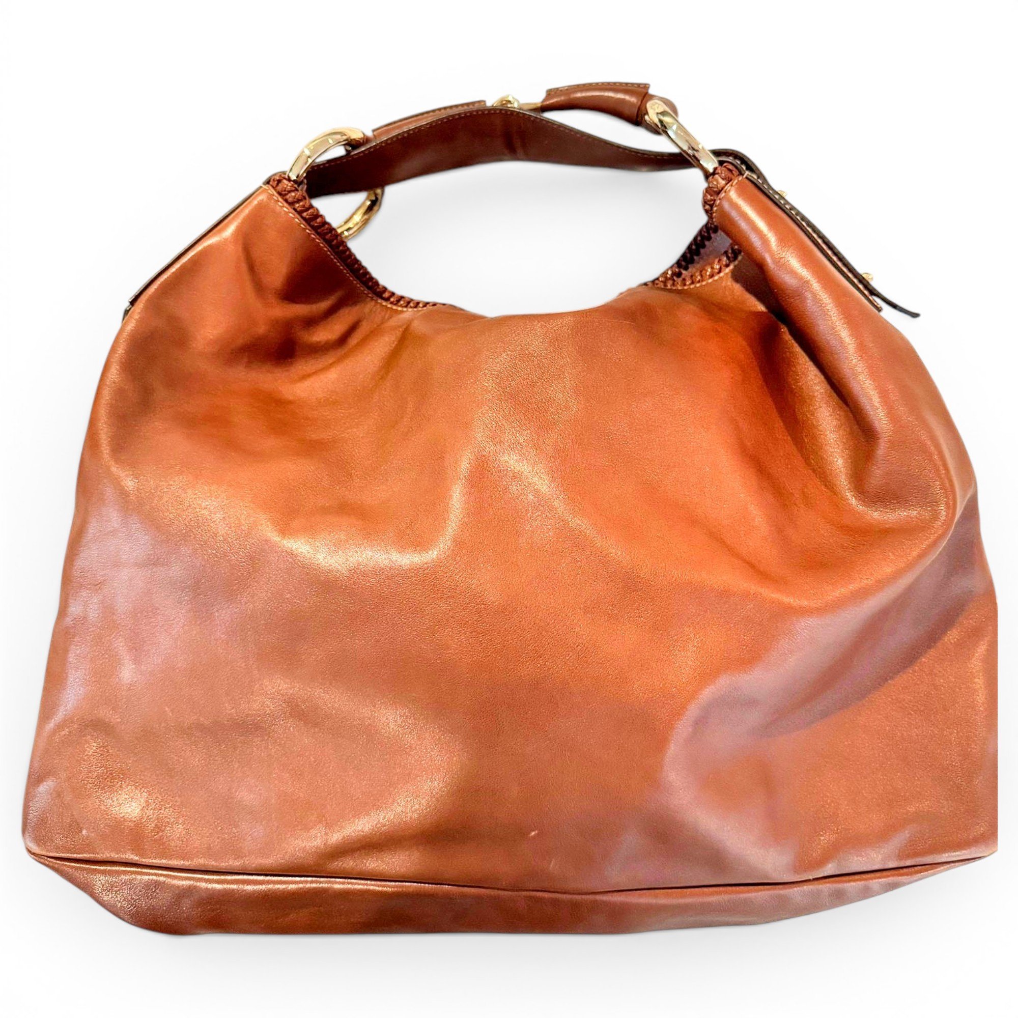 Hobo leather handbag