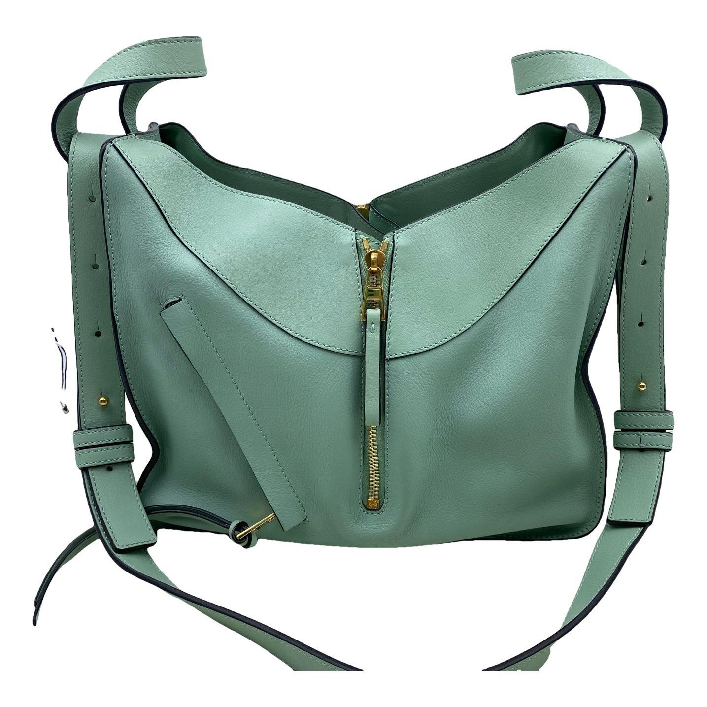 Hammock leather handbag