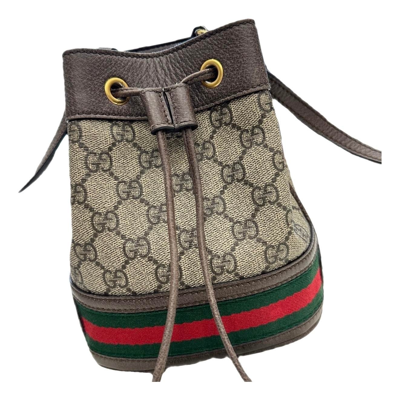 Ophidia Bucket leather handbag
