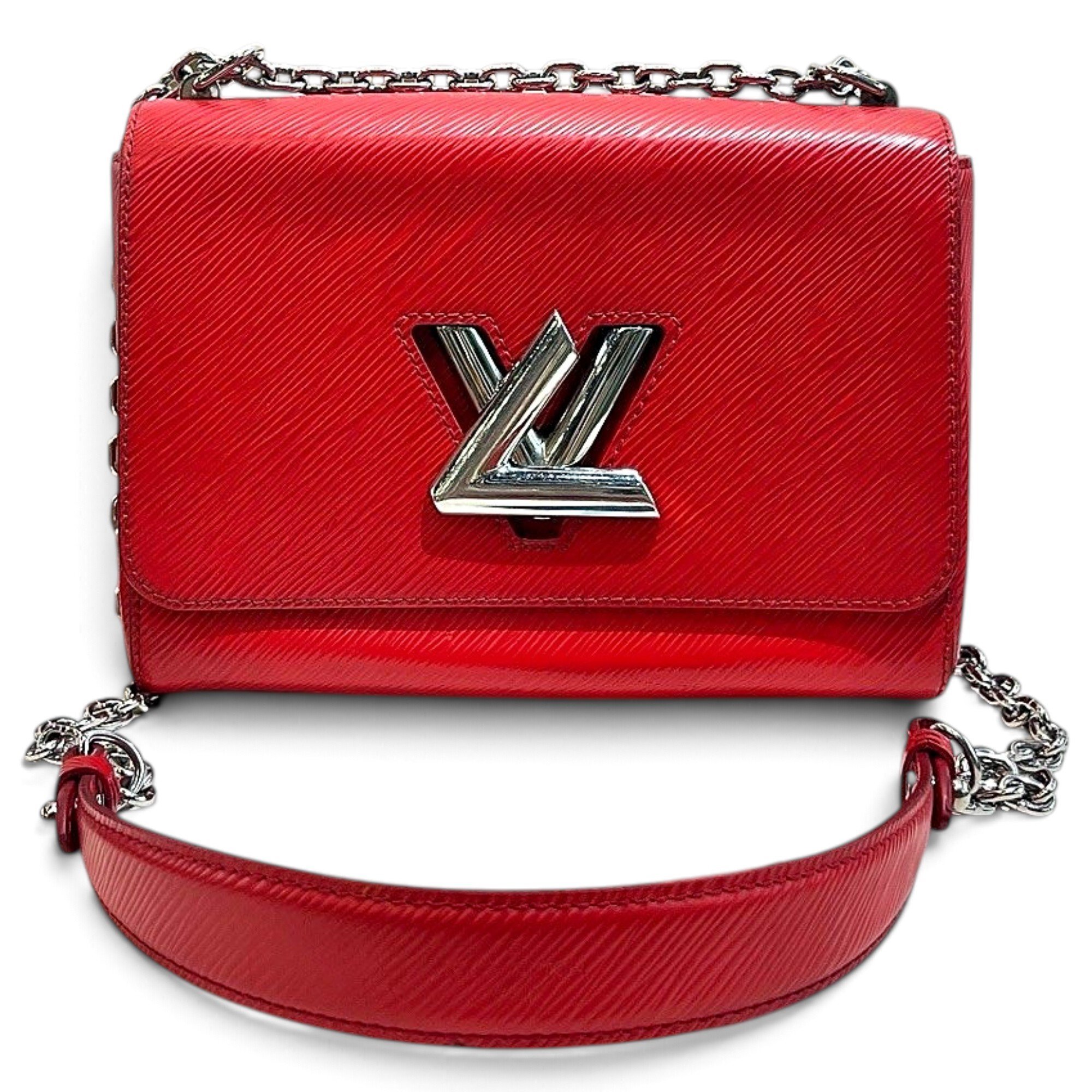 Twist leather handbag