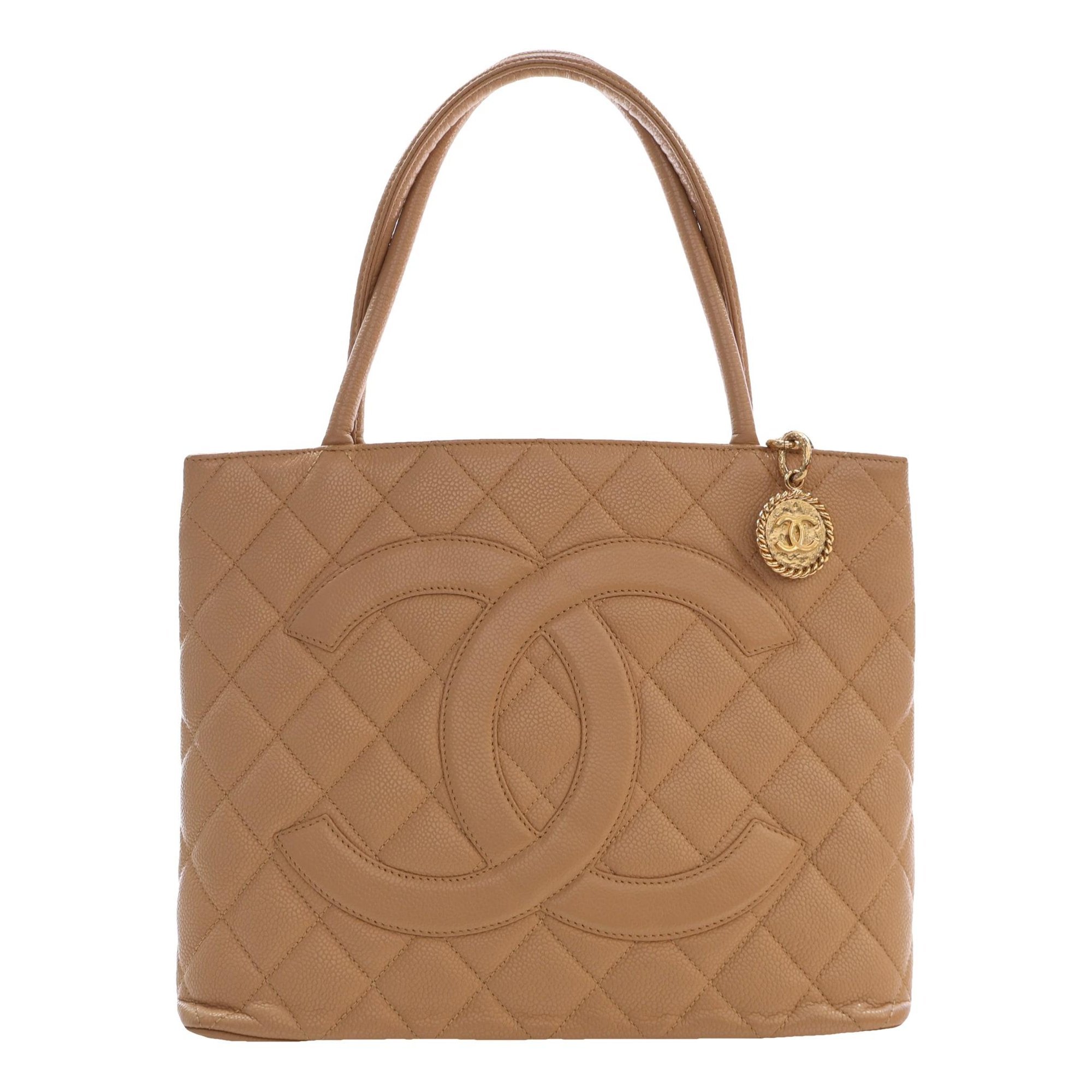 Médaillon leather tote