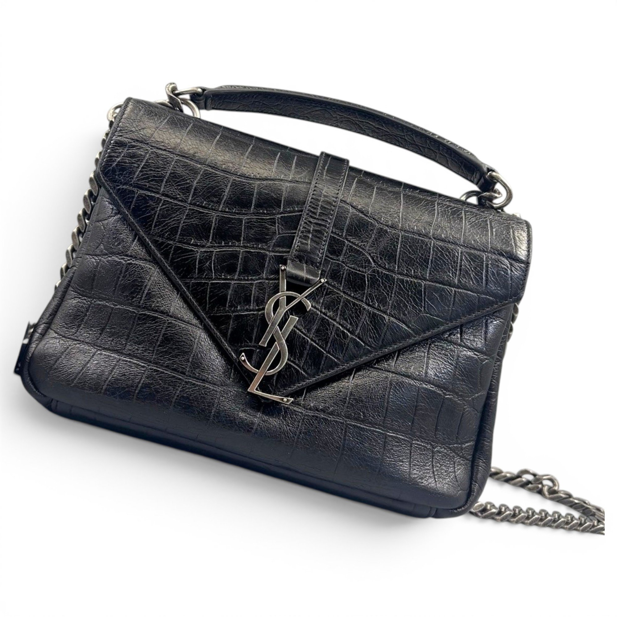 Collége monogramme leather handbag