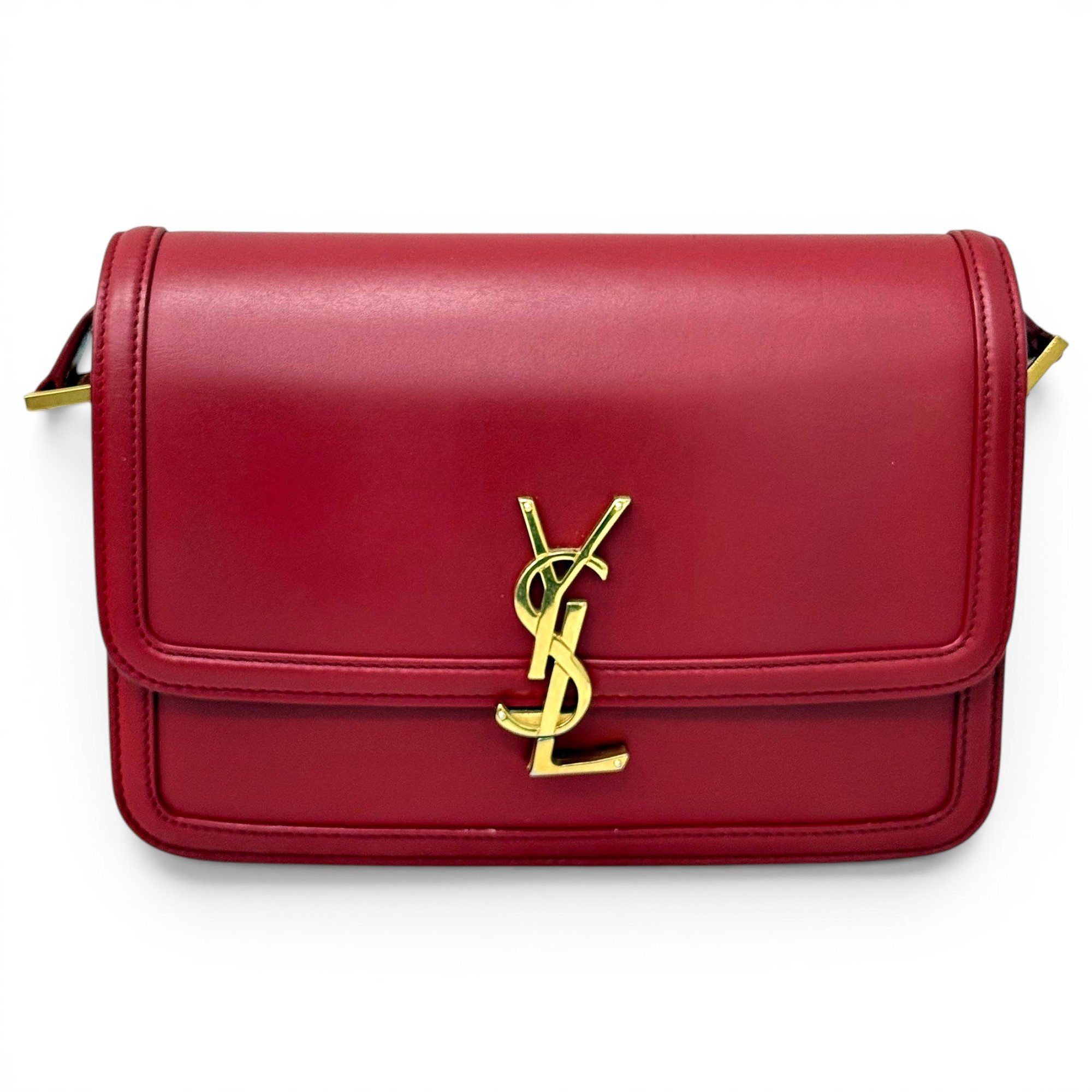 Solférino leather handbag