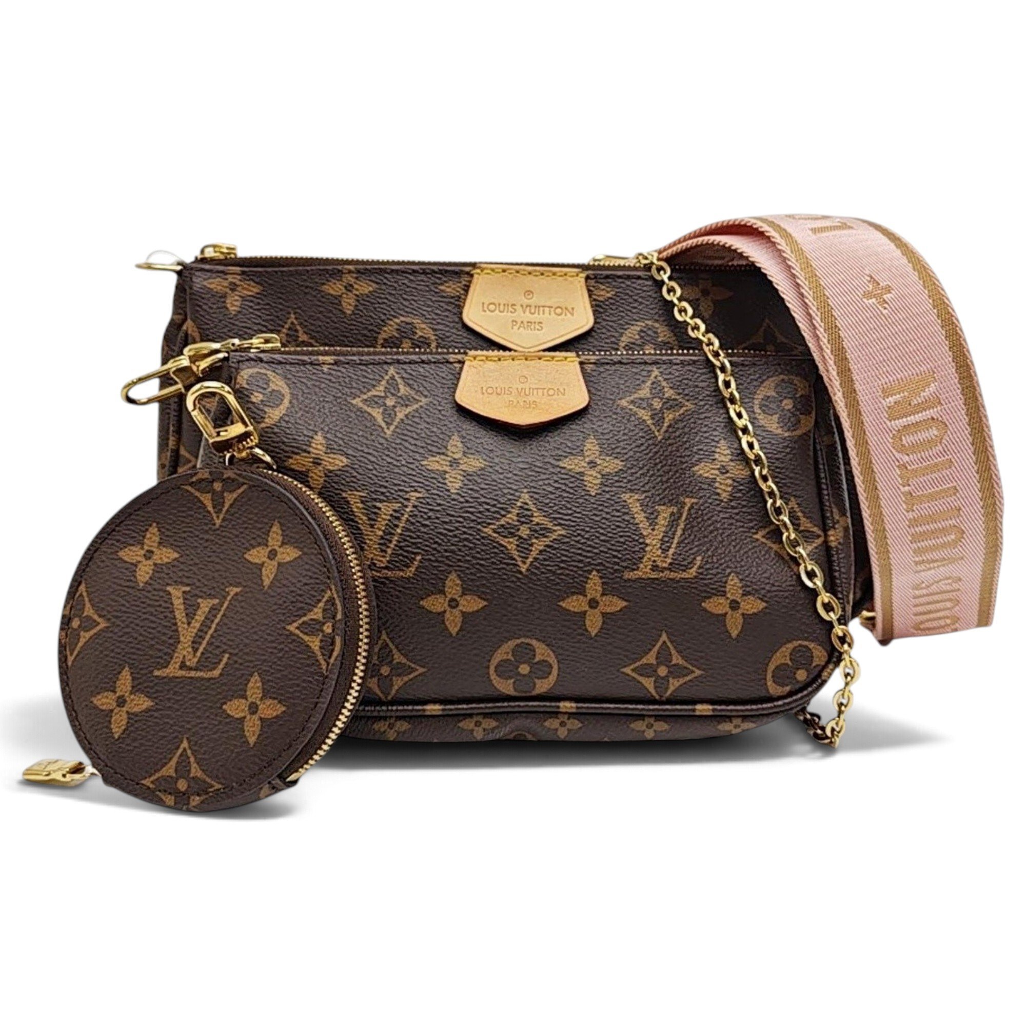 Maxi Multi Pochette Accessoires leather handbag