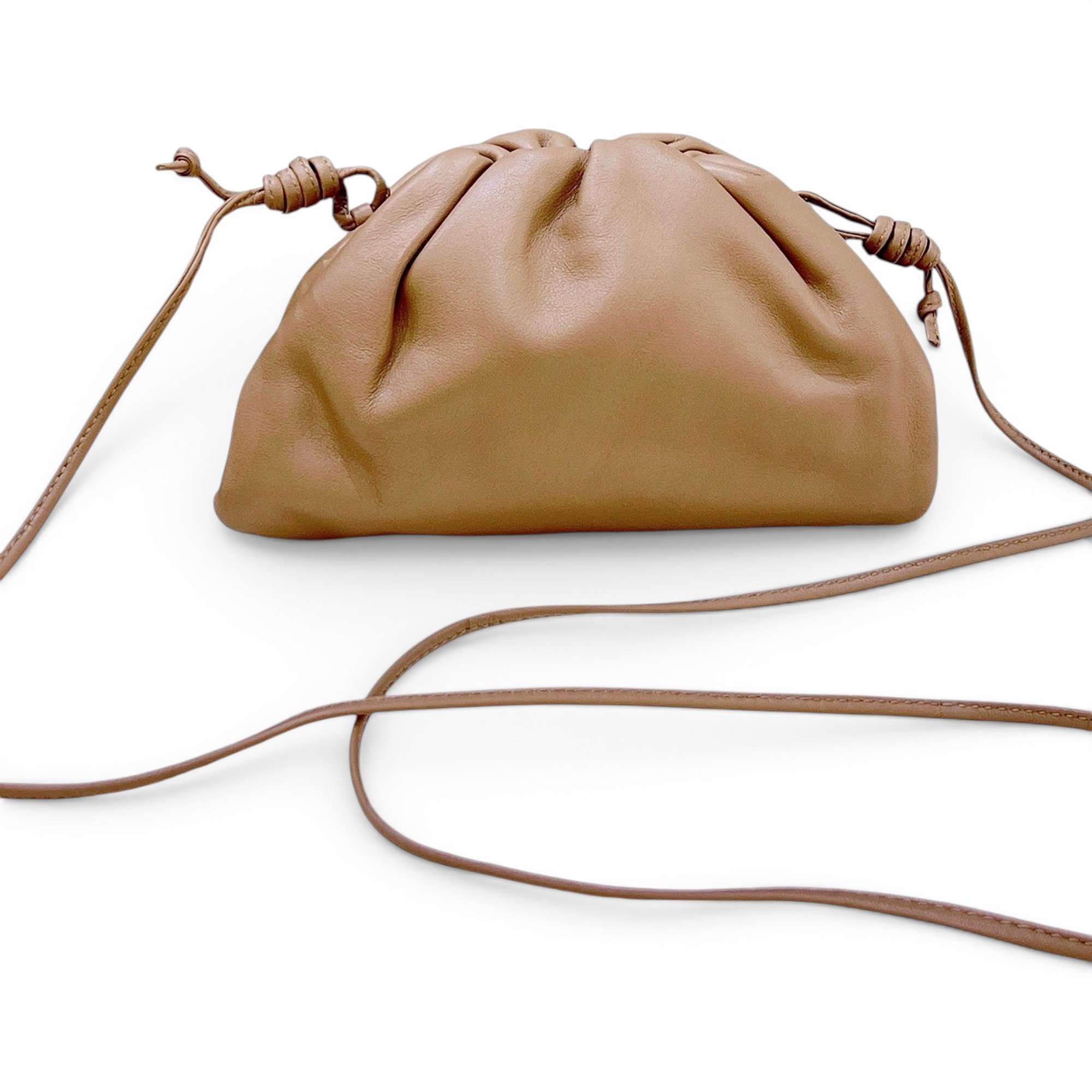 Pouch leather handbag