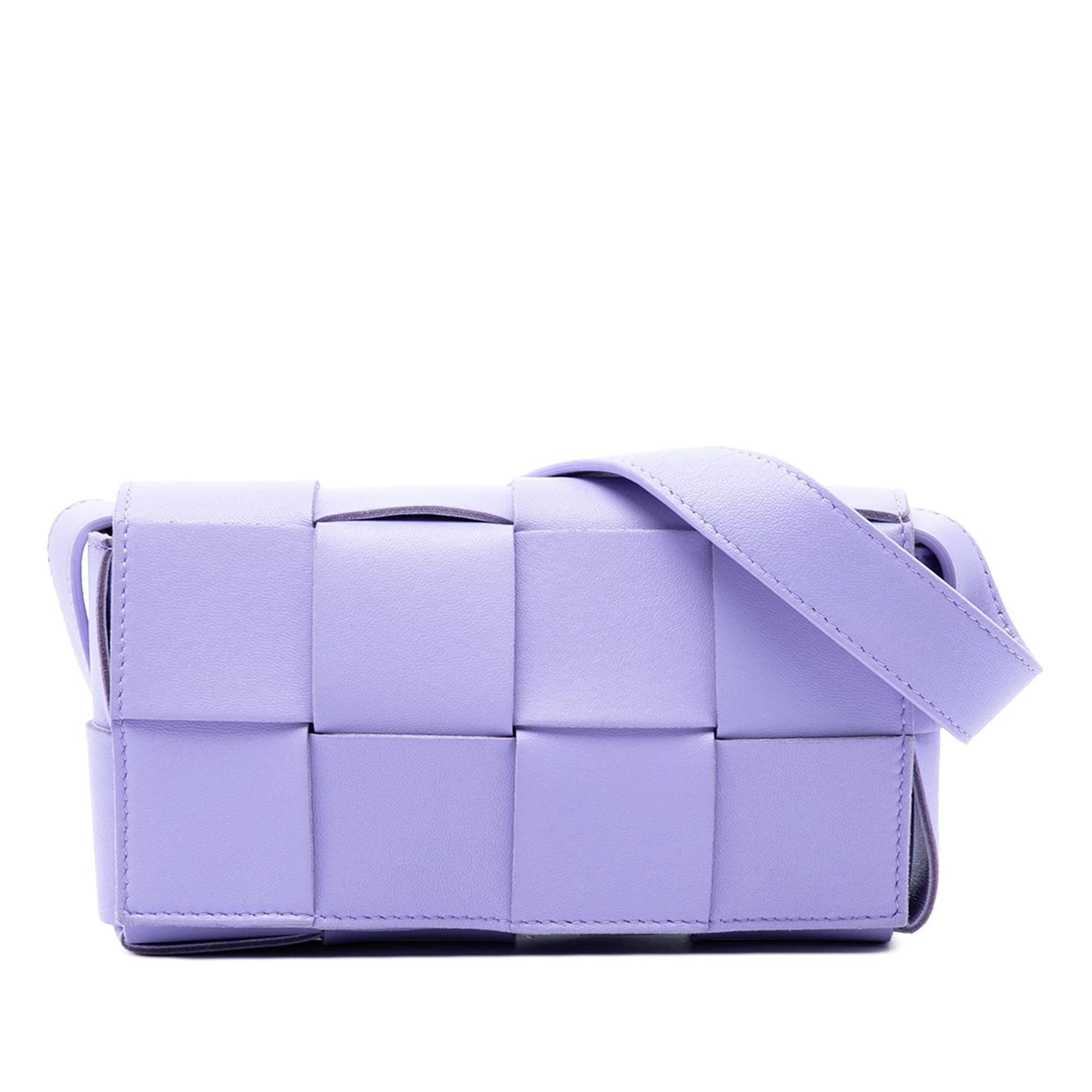 Cassette leather handbag