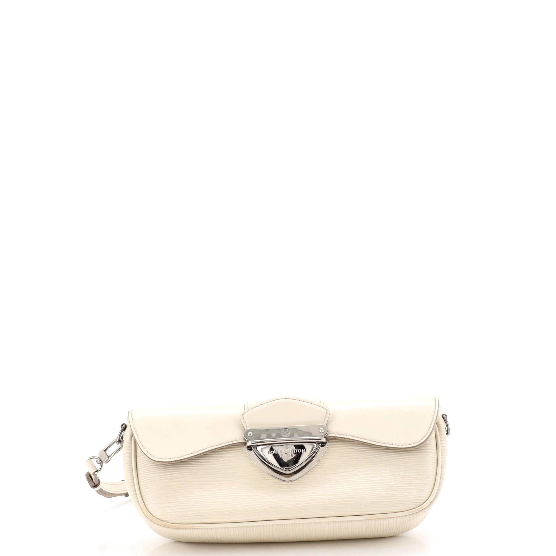 Leather clutch bag