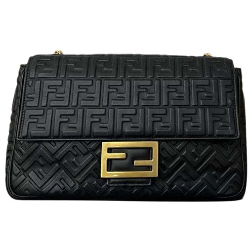 Baguette leather handbag