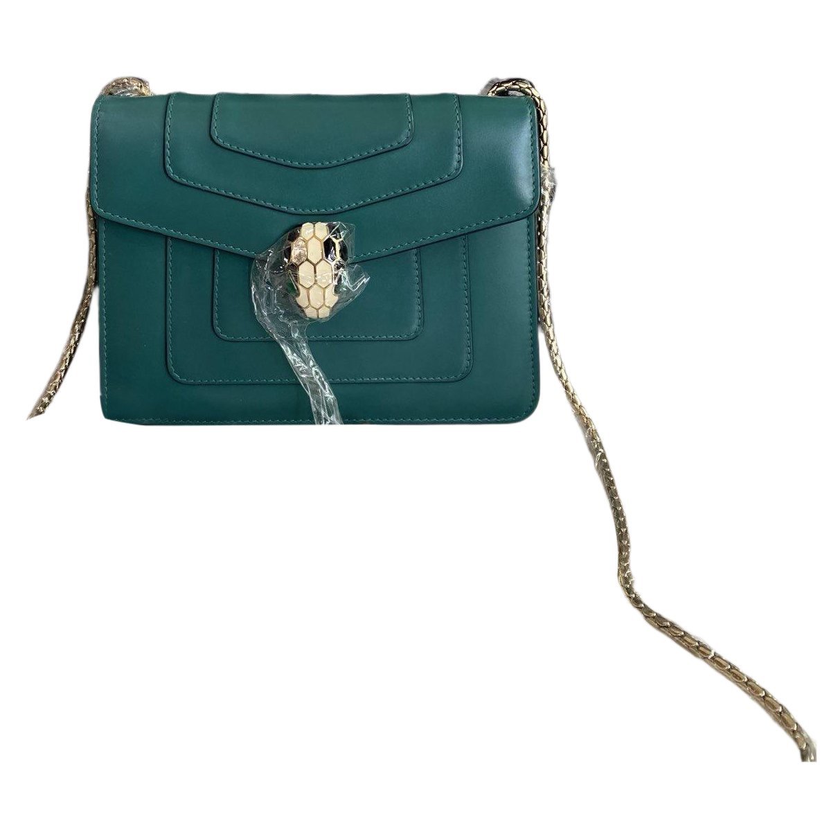 Serpenti leather handbag