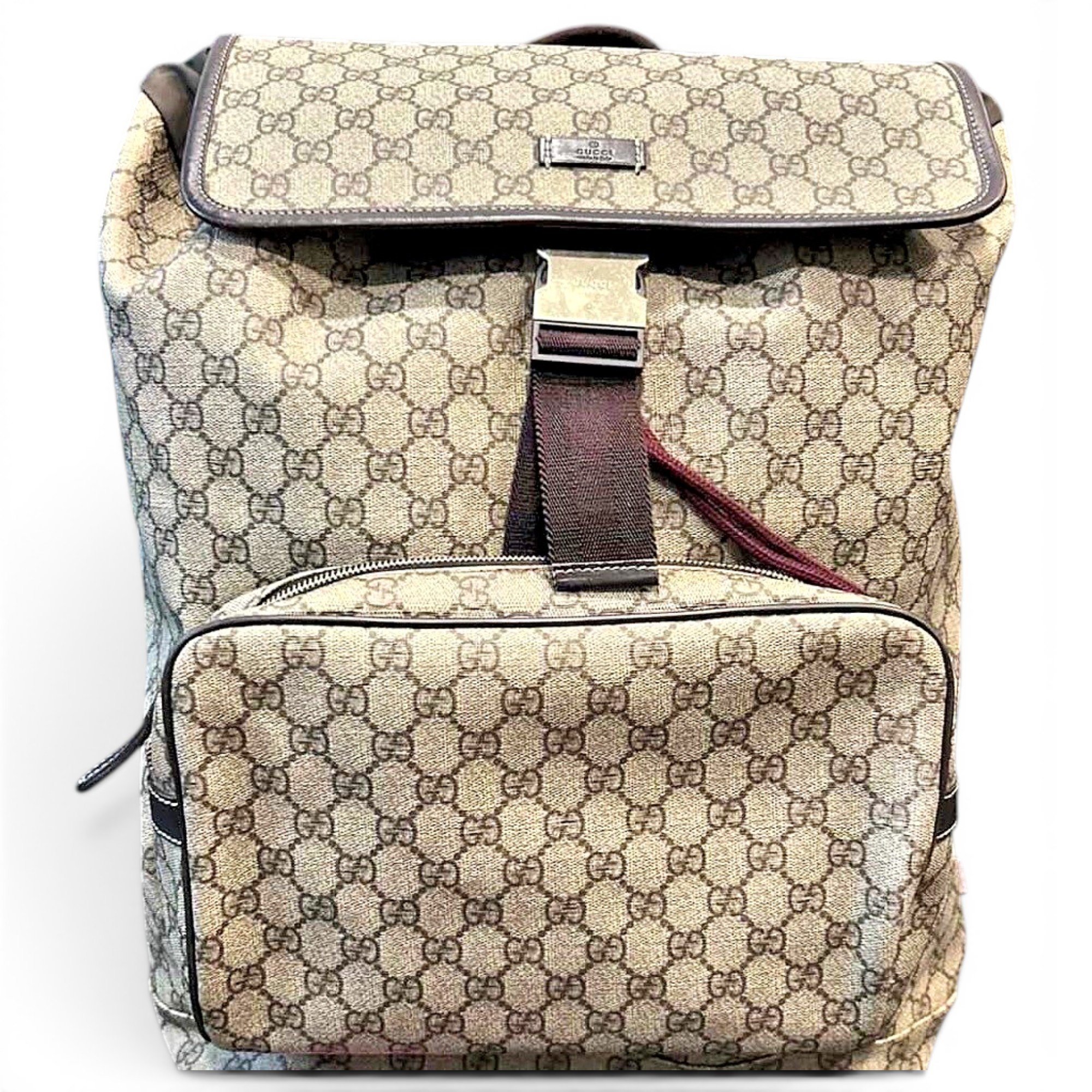 Leather backpack