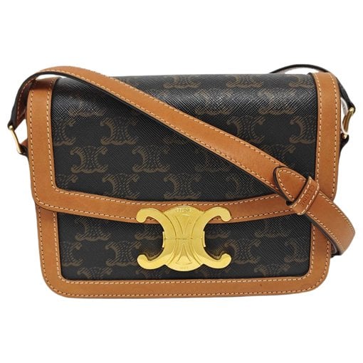 Triomphe leather crossbody bag